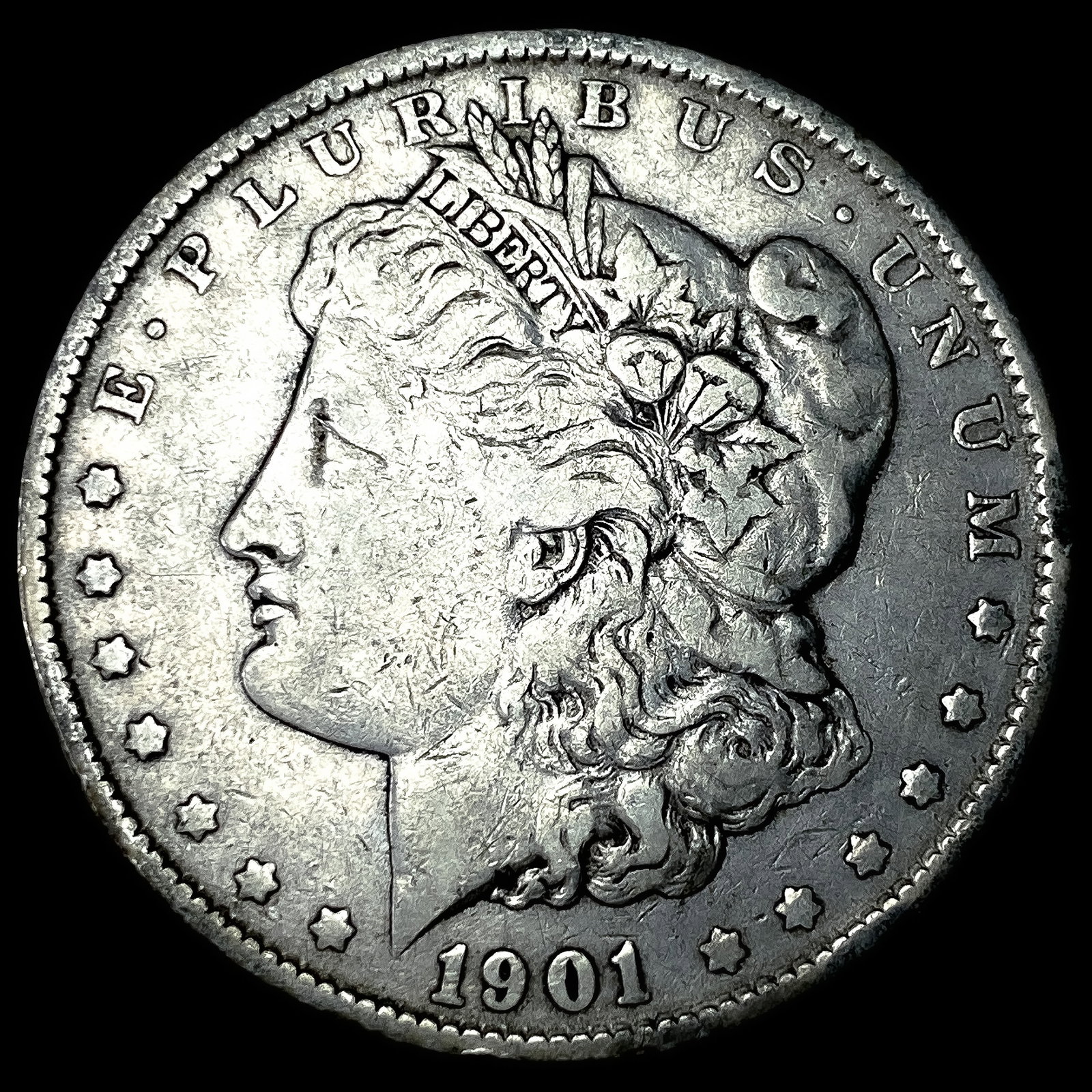 1901 Silver Morgan Dollar NEARLY UNCIRCULATED (1 of 2)