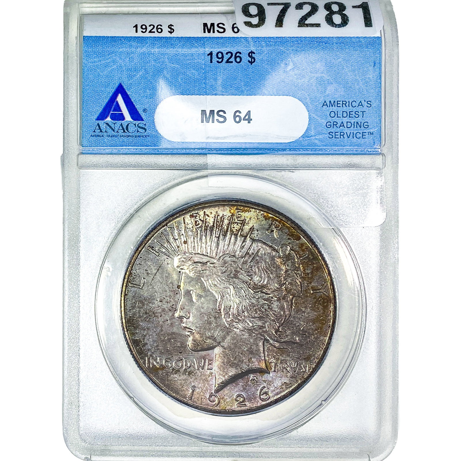 1926 Silver Peace Dollar ANACS MS64: 1926 Silver Peace Dollar ANACS MS64