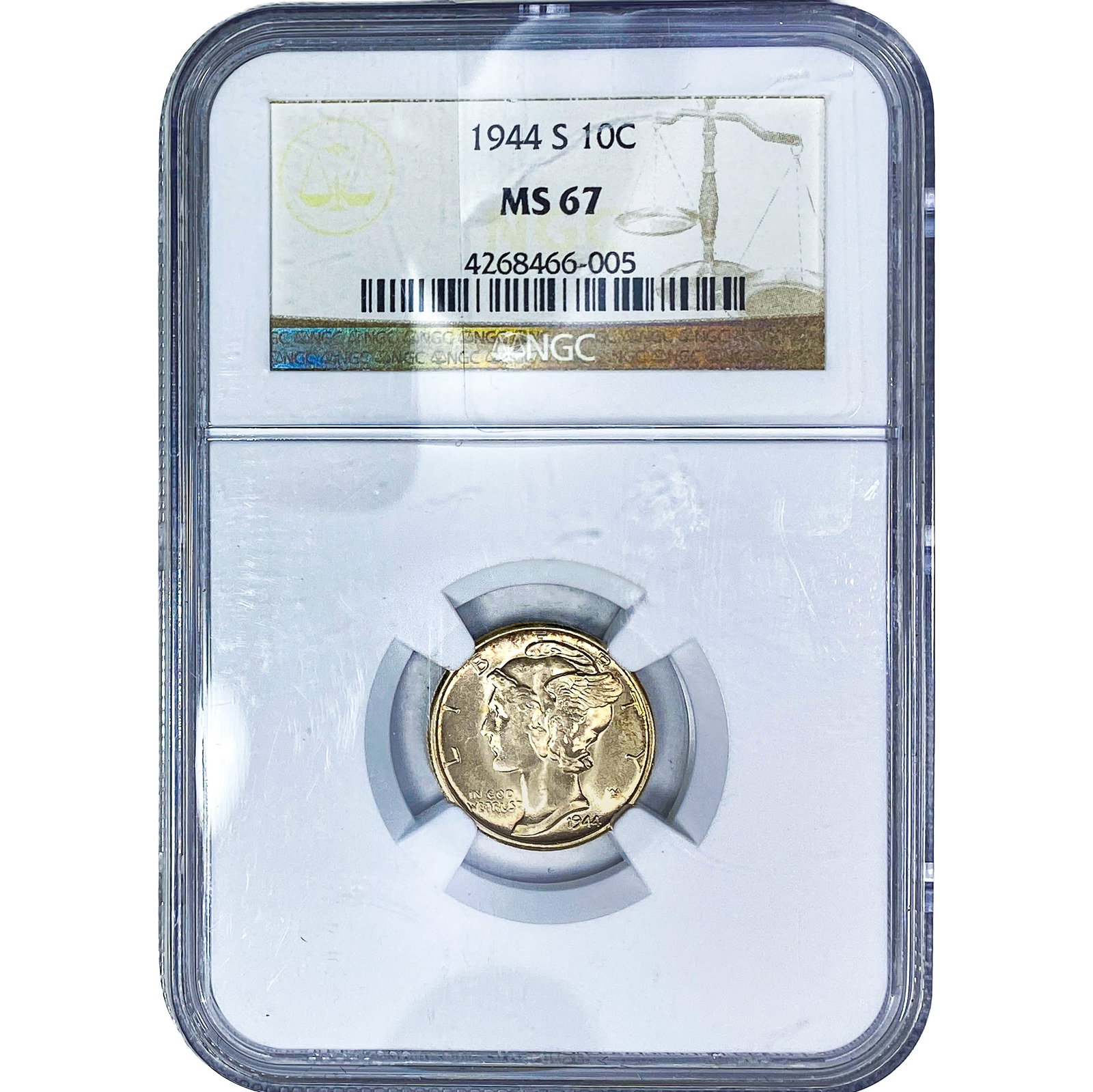 1944-S Mercury Silver Dime NGC MS67 (1 of 2)