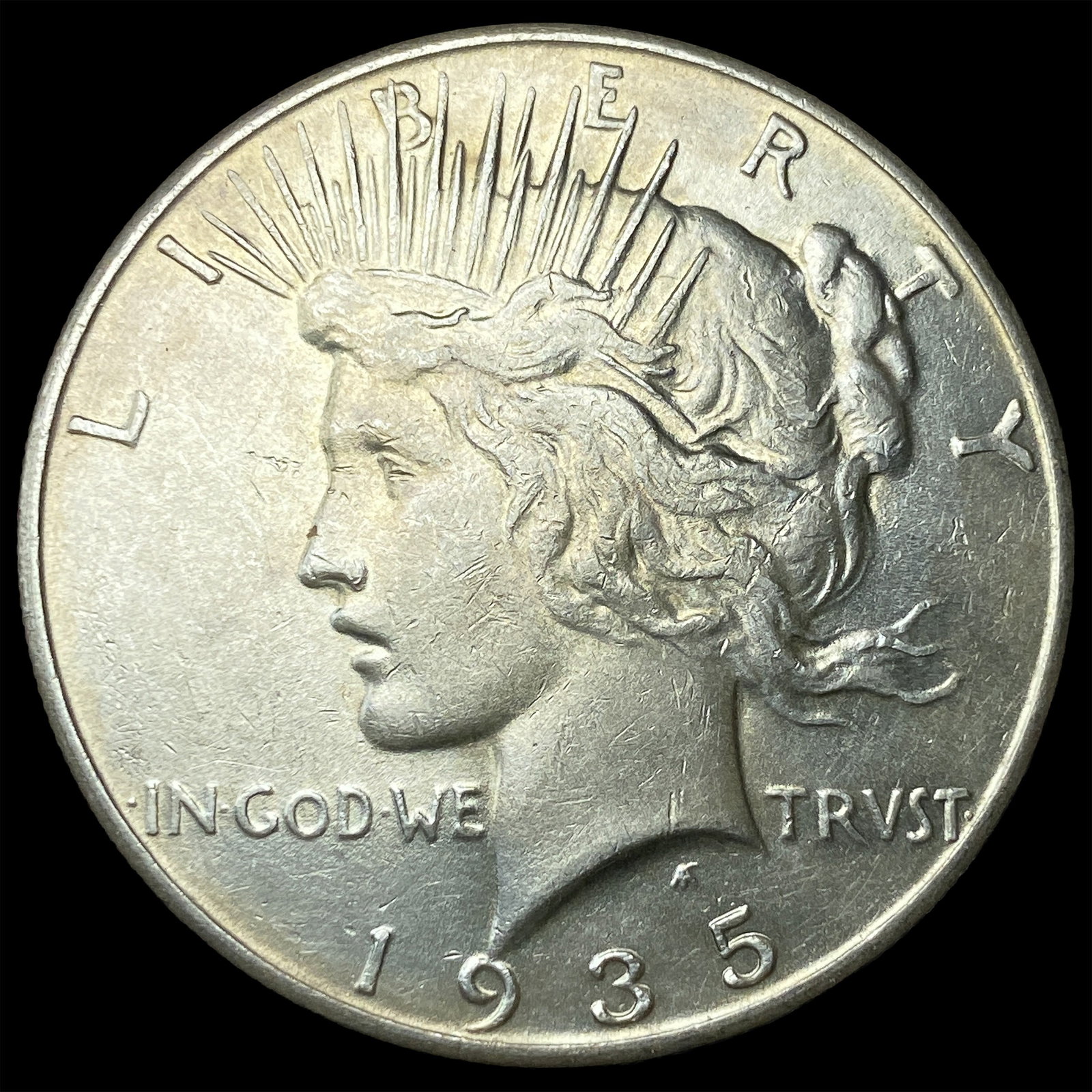 1935 Silver Peace Dollar CHOICE AU (1 of 2)