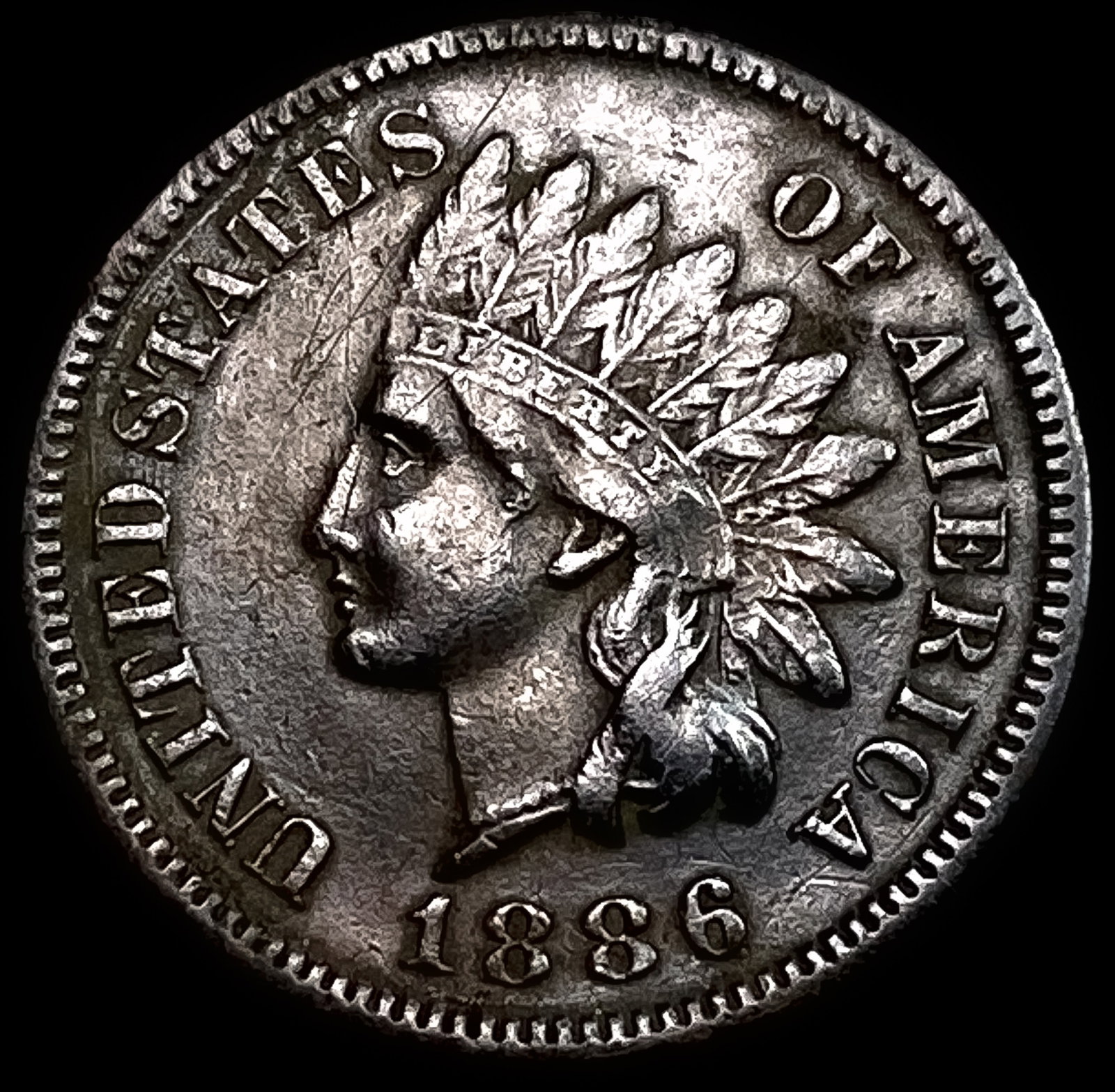 1886 Indian Head Cent CLOSELY UNCIRCULATED: 1886 Indian Head Cent CLOSELY UNCIRCULATED