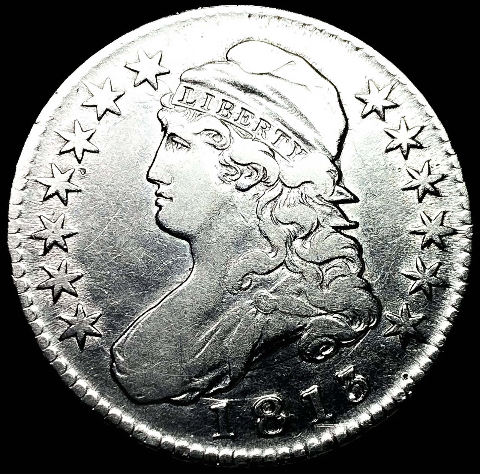 1813 Capped Bust Half Dollar NEARLY UNCIRCULATED: 1813 Capped Bust Half Dollar NEARLY UNCIRCULATED