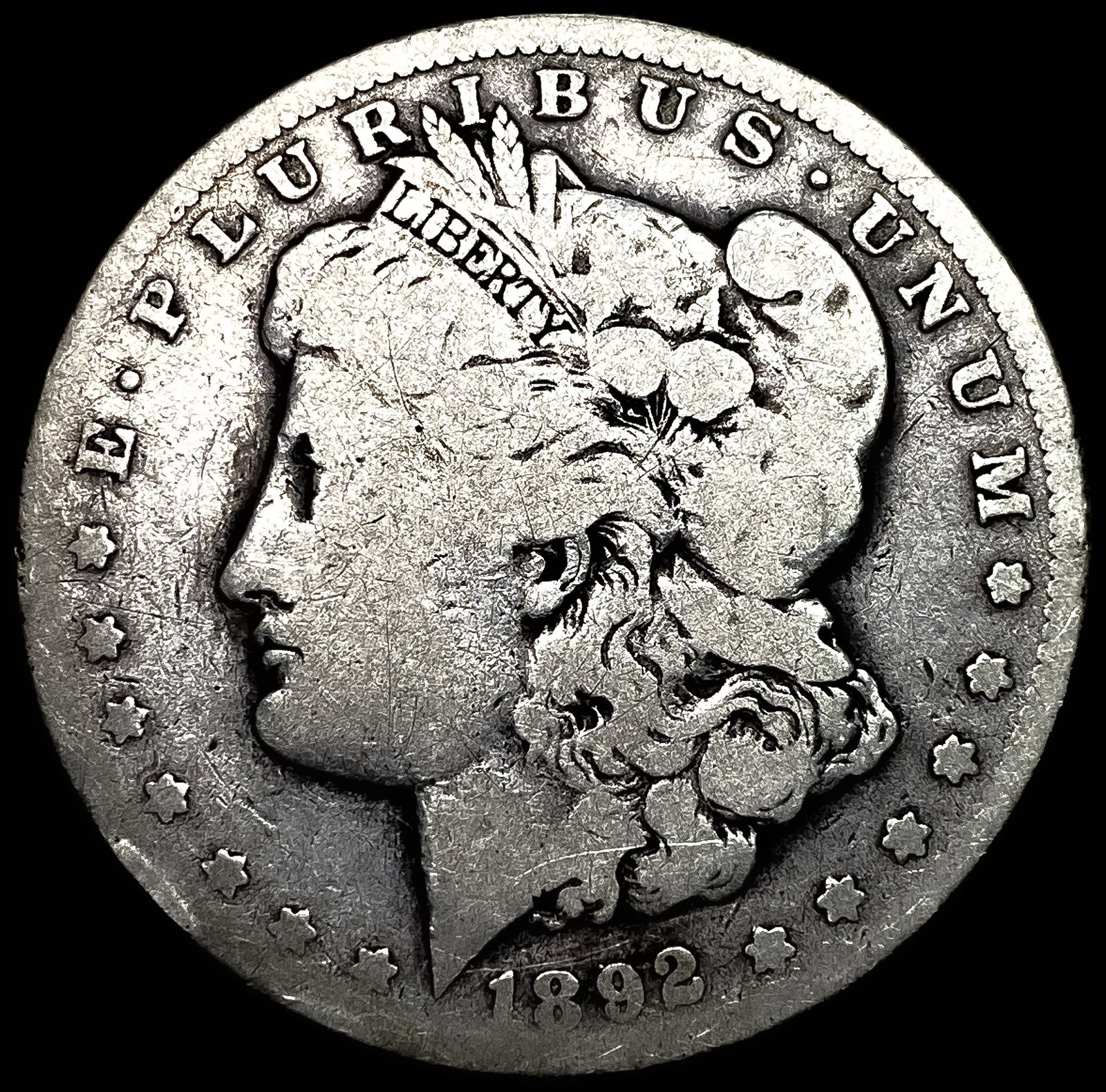 1892-CC Silver Morgan Dollar NICELY CIRCULATED (1 of 2)