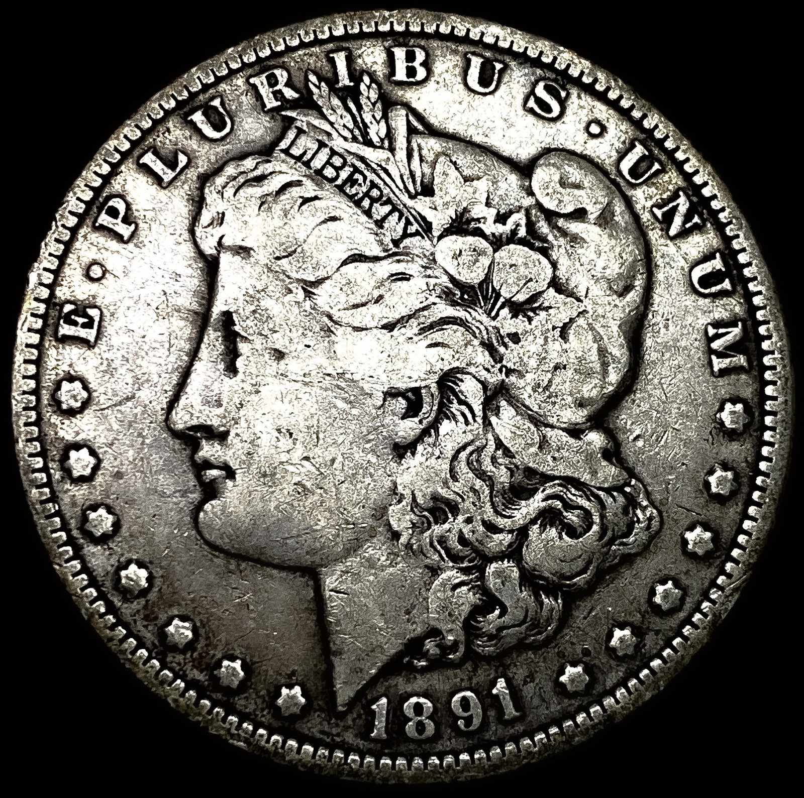 1891-O Silver Morgan Dollar LIGHTLY CIRCULATED: 1891-O Silver Morgan Dollar LIGHTLY CIRCULATED