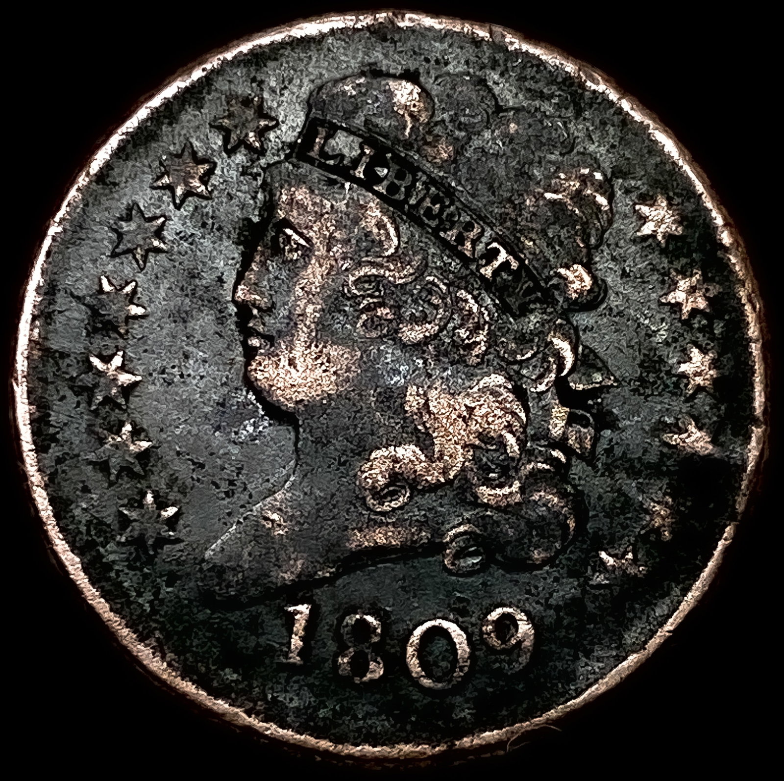 1809 Classic Head Half Cent NEARLY UNCIRCULATED (1 of 2)