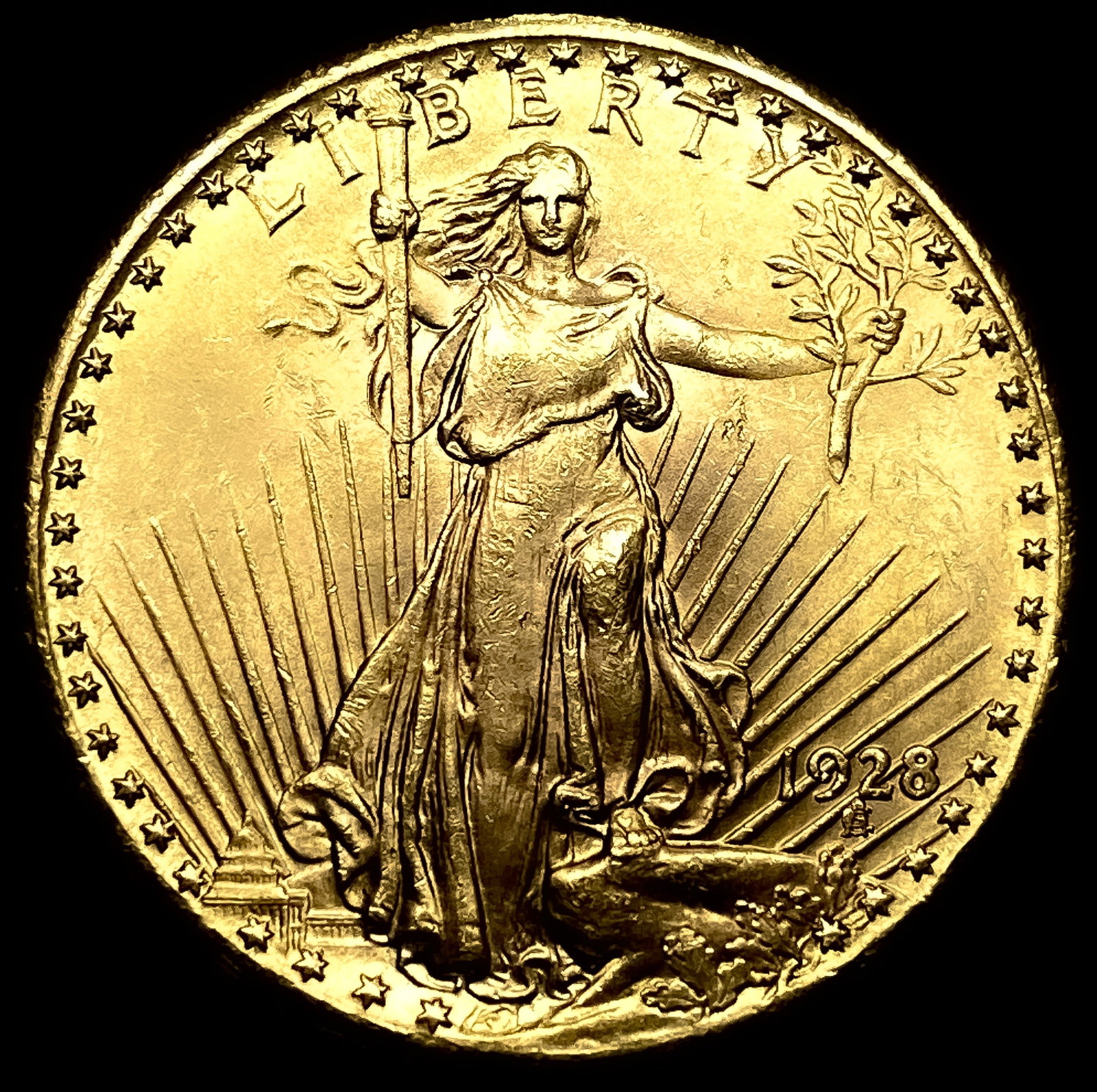 1928 Gold $20 Saint-Gaudens Double Eagle GEM BU (1 of 2)