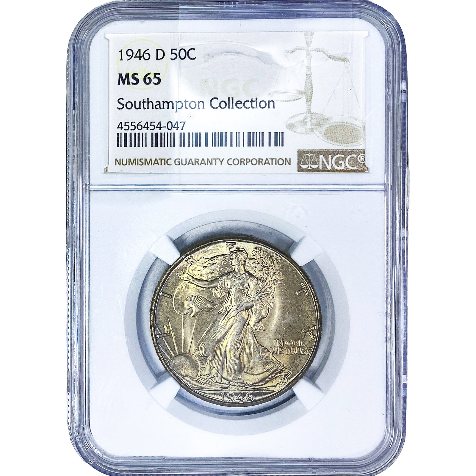 1946-D Walking Liberty Half Dollar NGC MS65 (1 of 2)