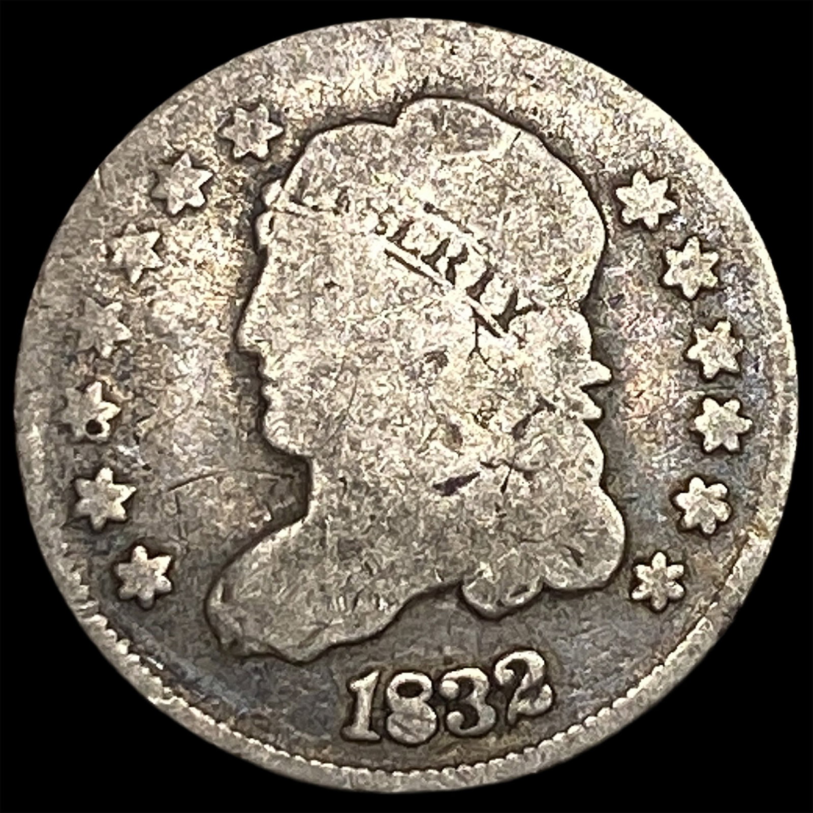 1832 Silver Capped Bust Half Dime NICELY CIRCULATED: 1832 Silver Capped Bust Half Dime NICELY CIRCULATED