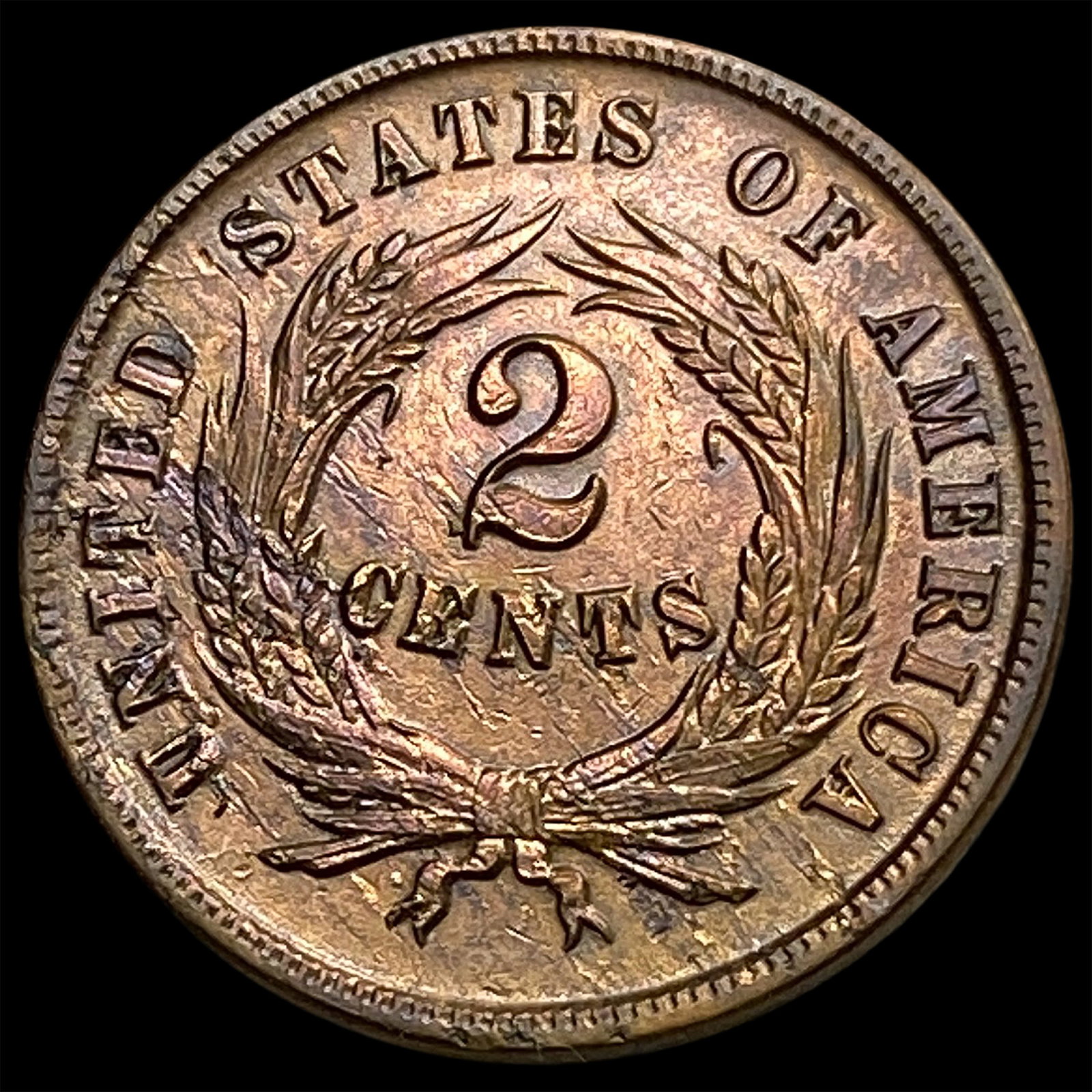 1864 Two Cent Piece - 2