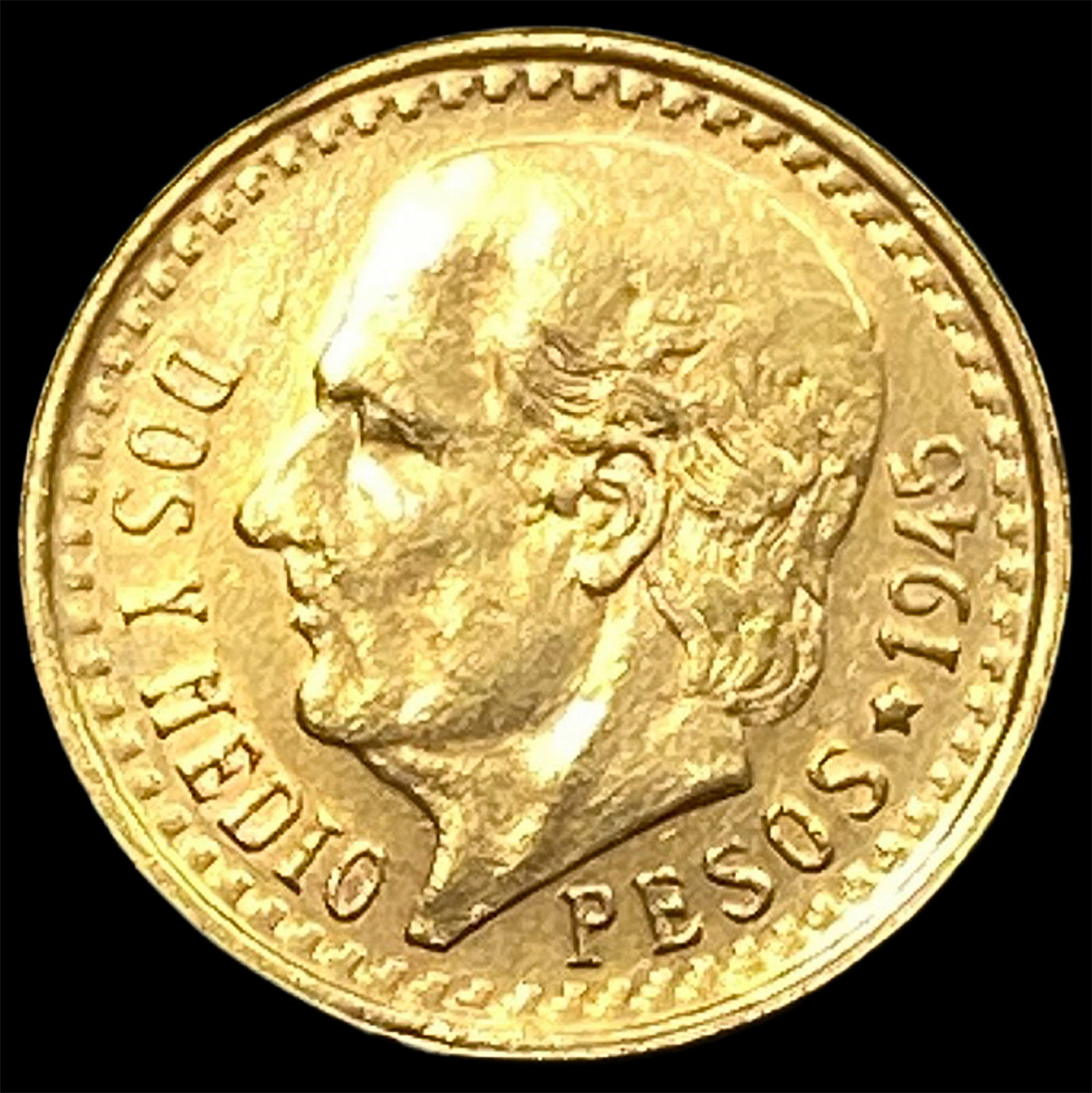 1945 Gold Mexico Pesos (1 of 2)