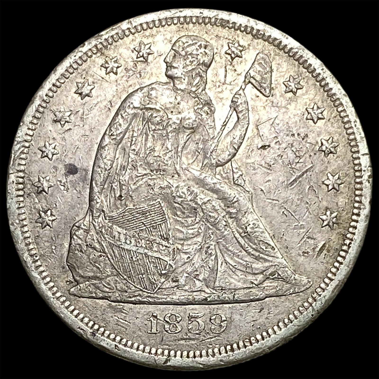 1859 Seated Liberty Dollar (1 of 2)