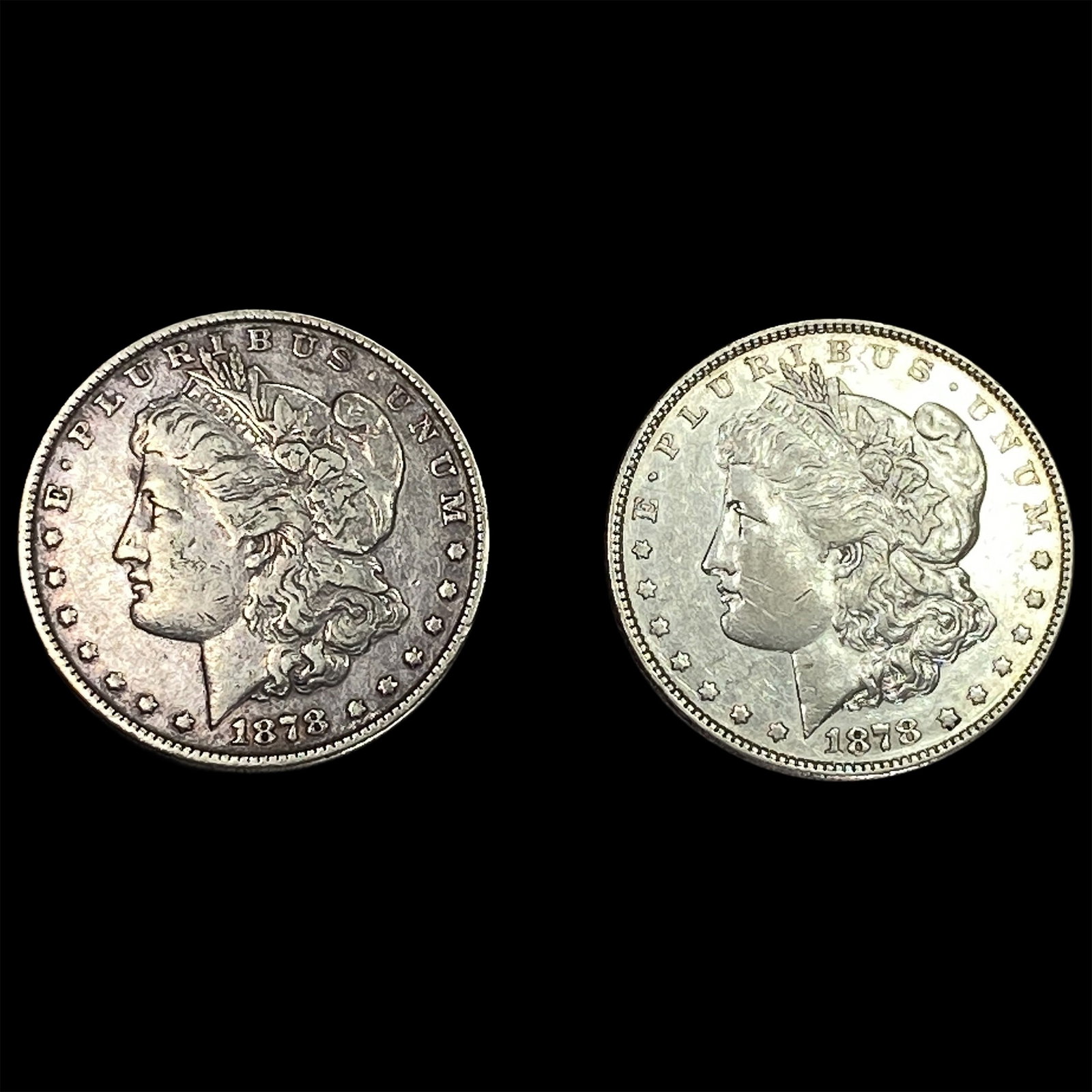 [2 Coins] 1878 Morgan Silver Dollar (1 of 2)