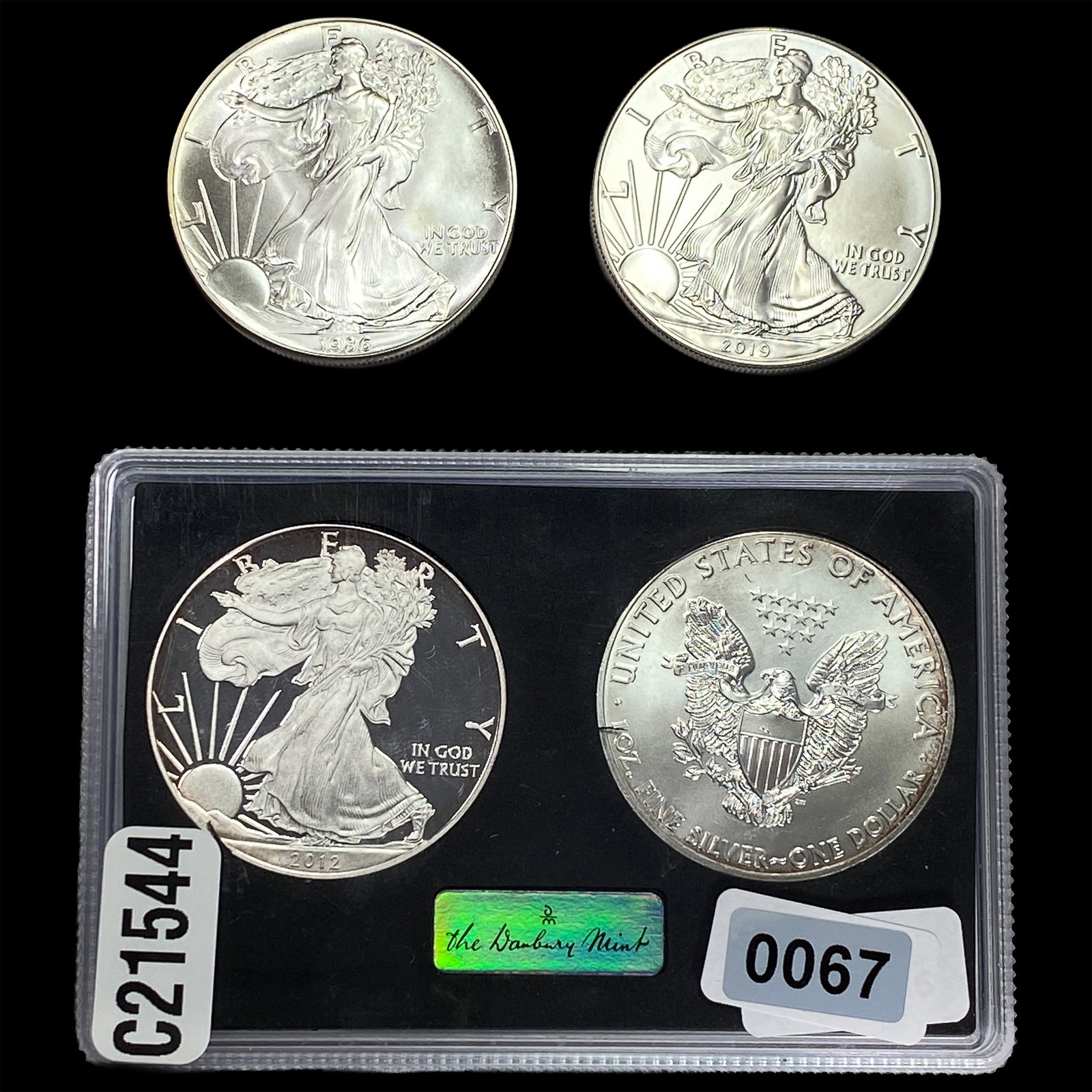 [4 Coins] 1986-2019 Silver Eagle (1 of 2)