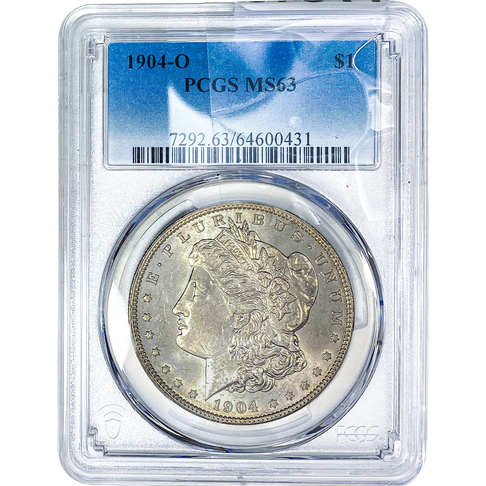 1904-O Morgan Silver Dollar PCGS MS63: 1904-O Morgan Silver Dollar PCGS MS63