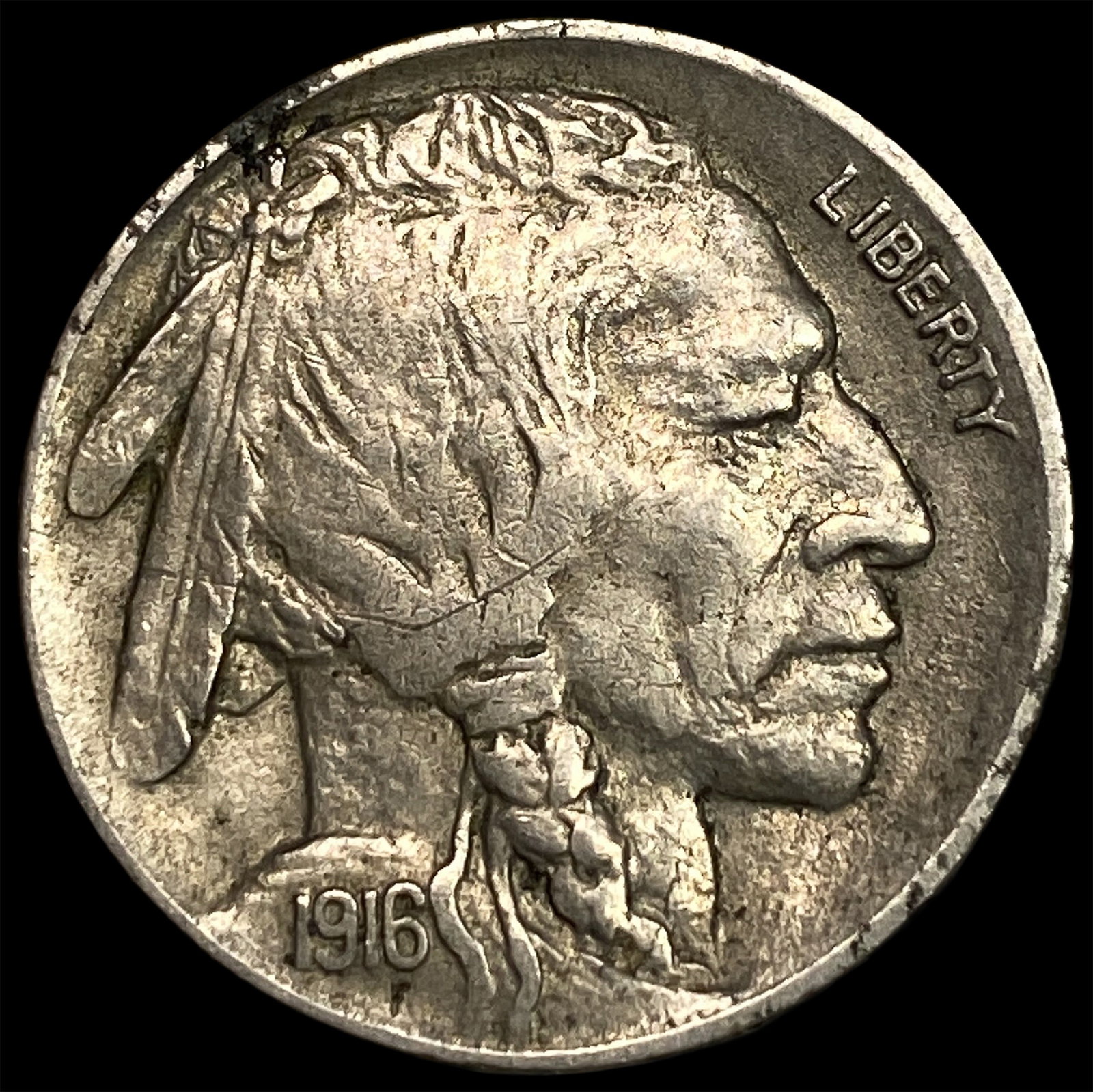1916-D Buffalo Nickel NEARLY UNCIRCULATED (1 of 2)