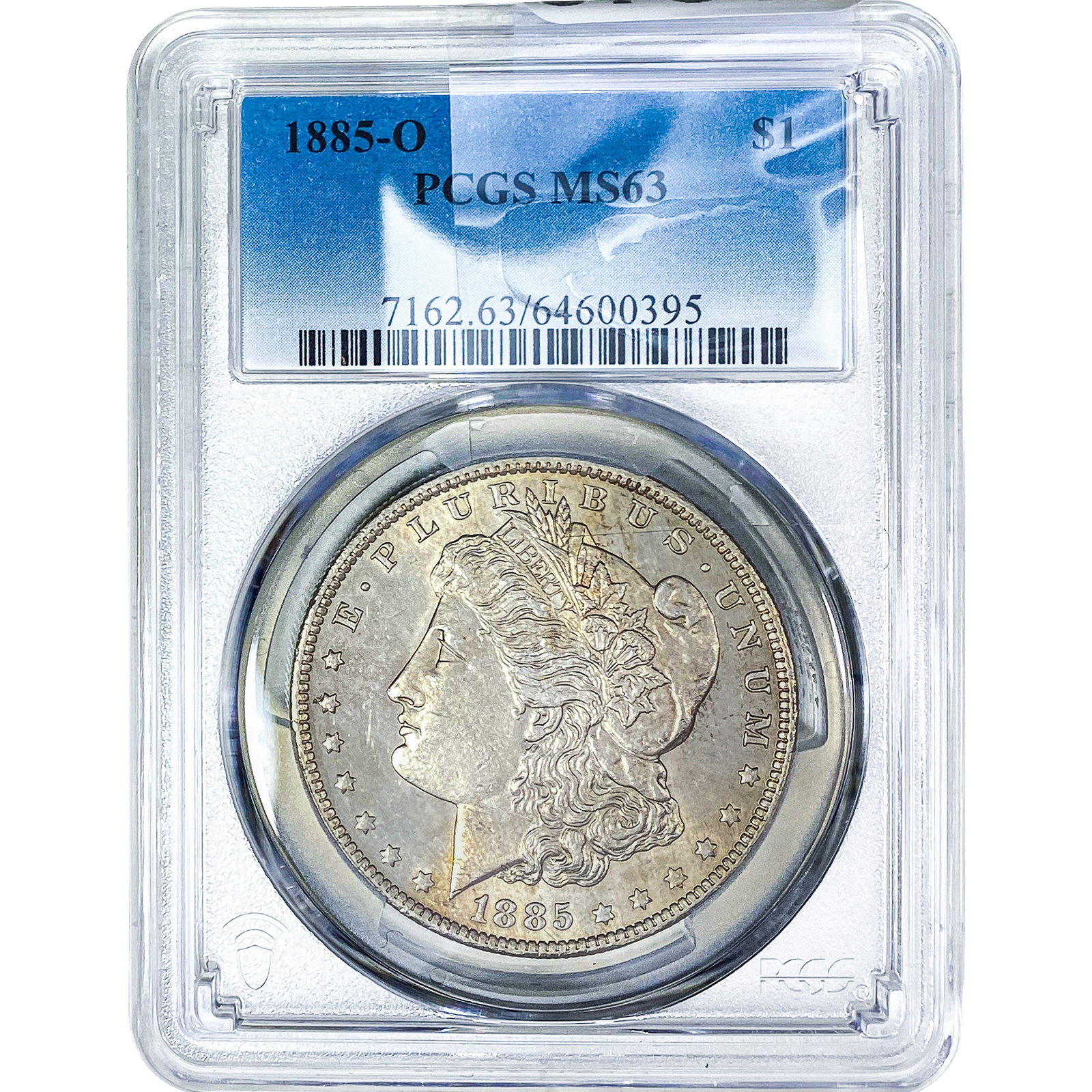 1885-O Morgan Silver Dollar PCGS MS63: 1885-O Morgan Silver Dollar PCGS MS63
