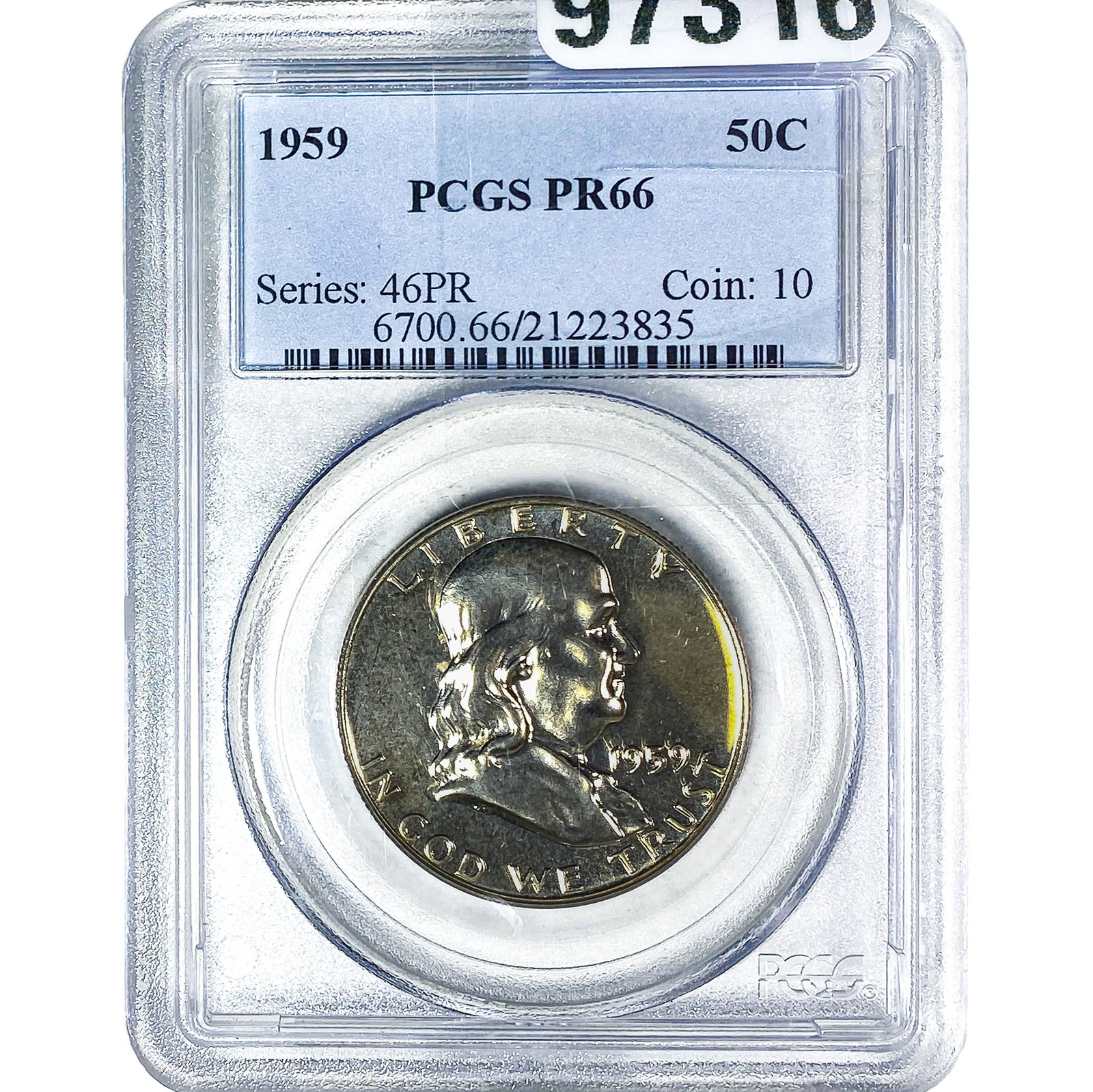 1959 Franklin Half Dollar PCGS PR66 (1 of 2)