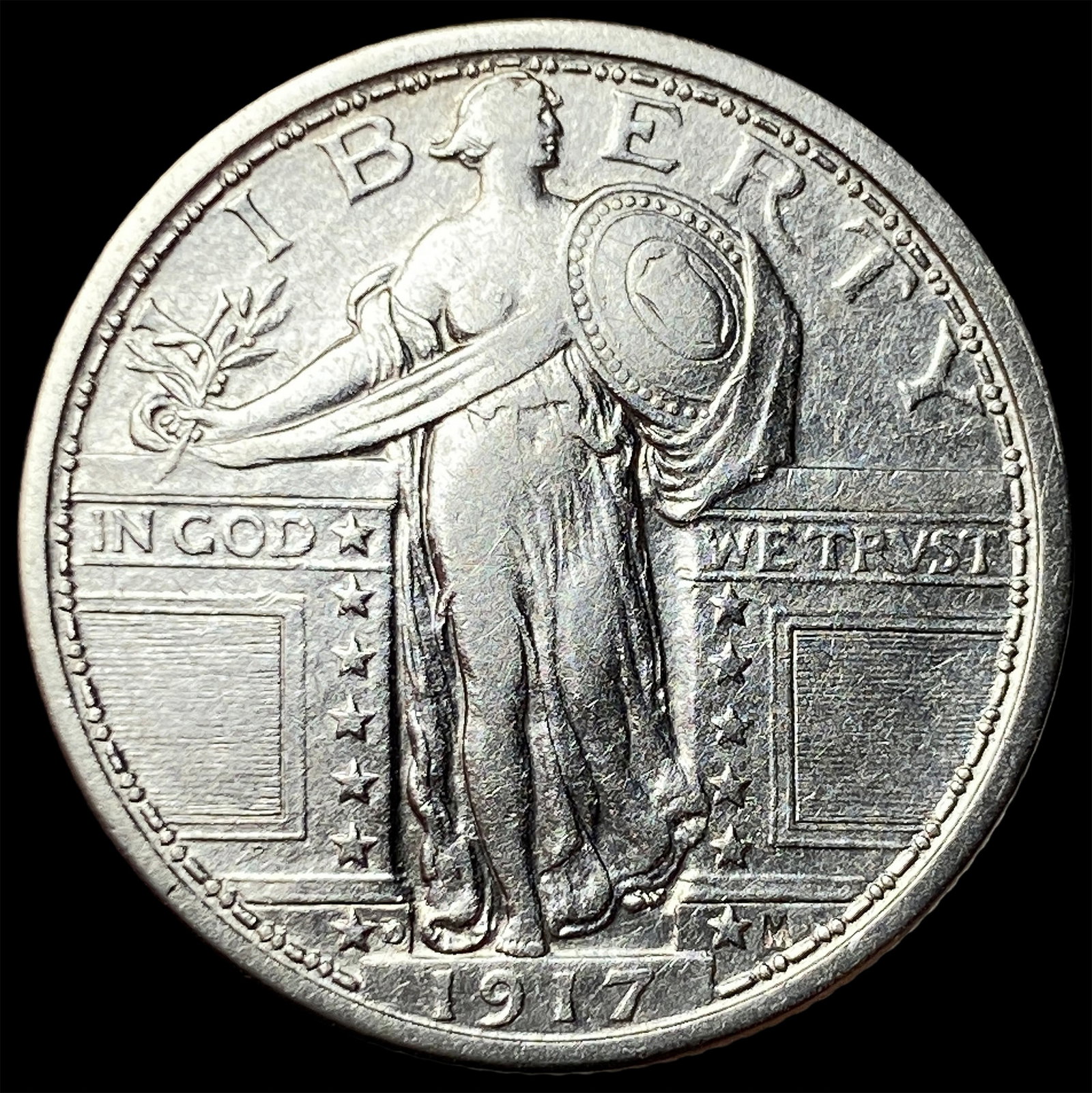 1917-D Type 1 Standing Liberty Quarter CLOSELY UNCIRCULATED (1 of 2)