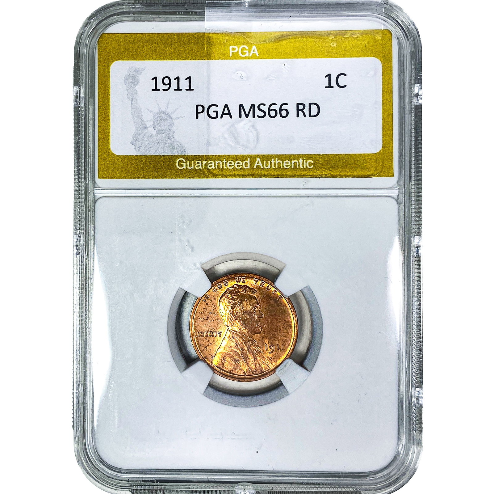 1911 Wheat Cent PGA MS66 RD (1 of 2)