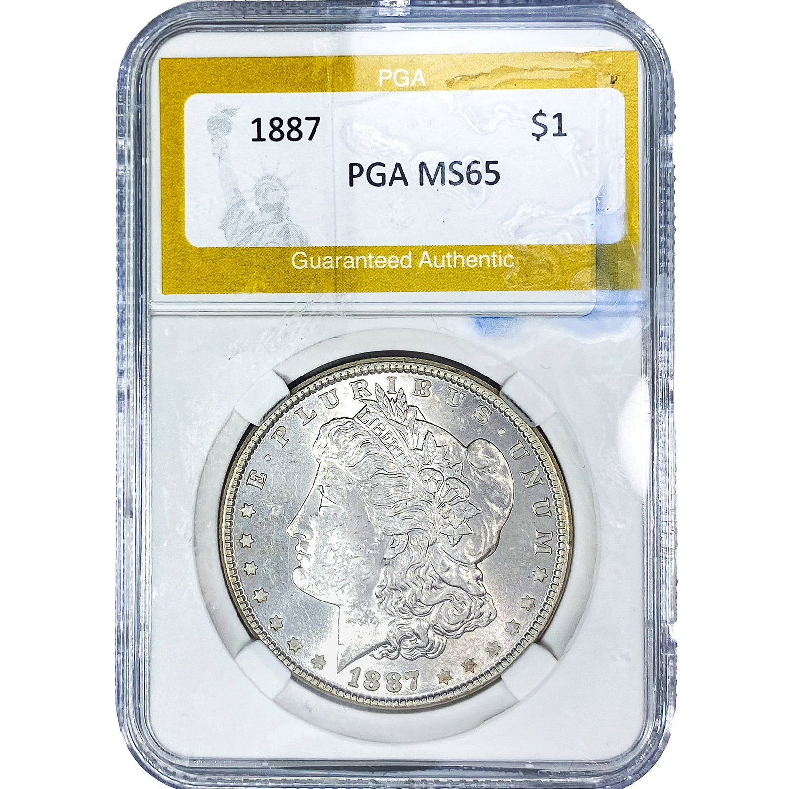 1887 Morgan Silver Dollar PGA MS65 (1 of 2)