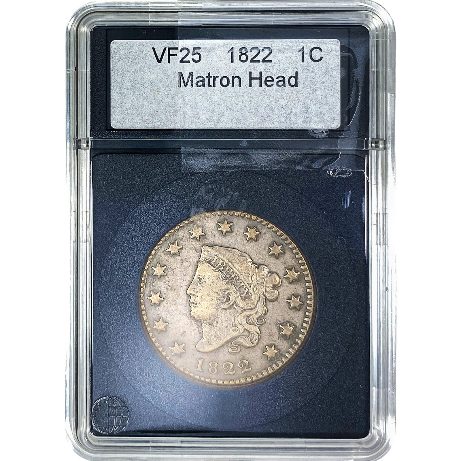 1822 Coronet Head Large Cent VF25 (1 of 2)