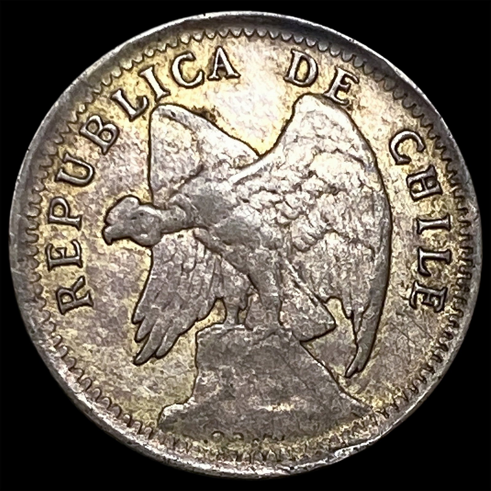1919 Chile Silver 10 Centavos (1 of 2)