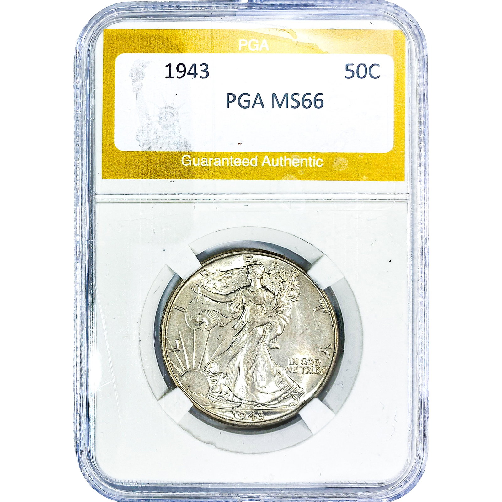 1943 Walking Liberty Half Dollar PGA MS66 (1 of 2)