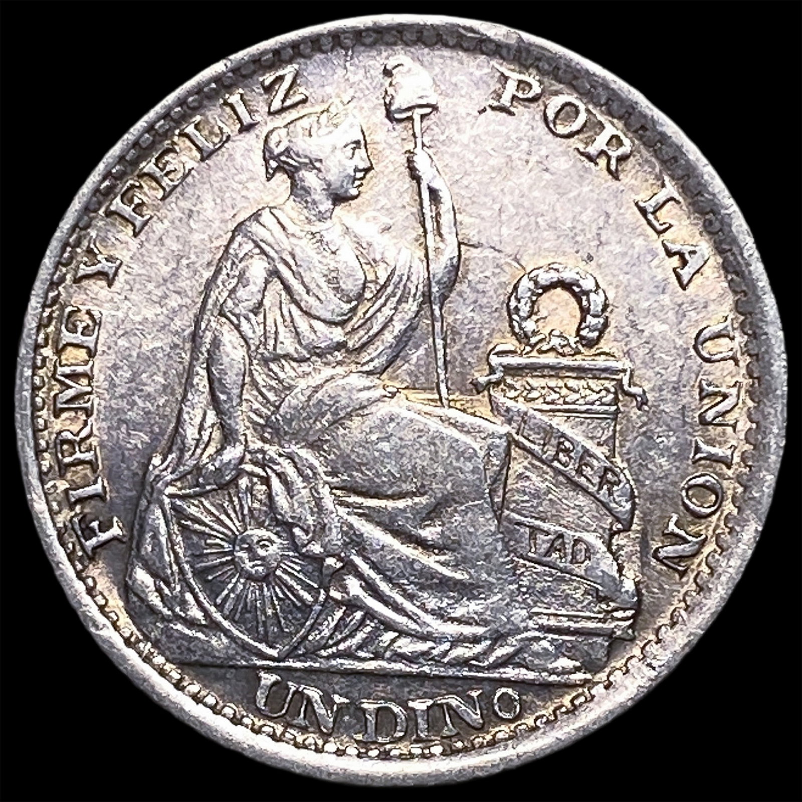 1903 Peru Silver 1 Dinero (1 of 2)