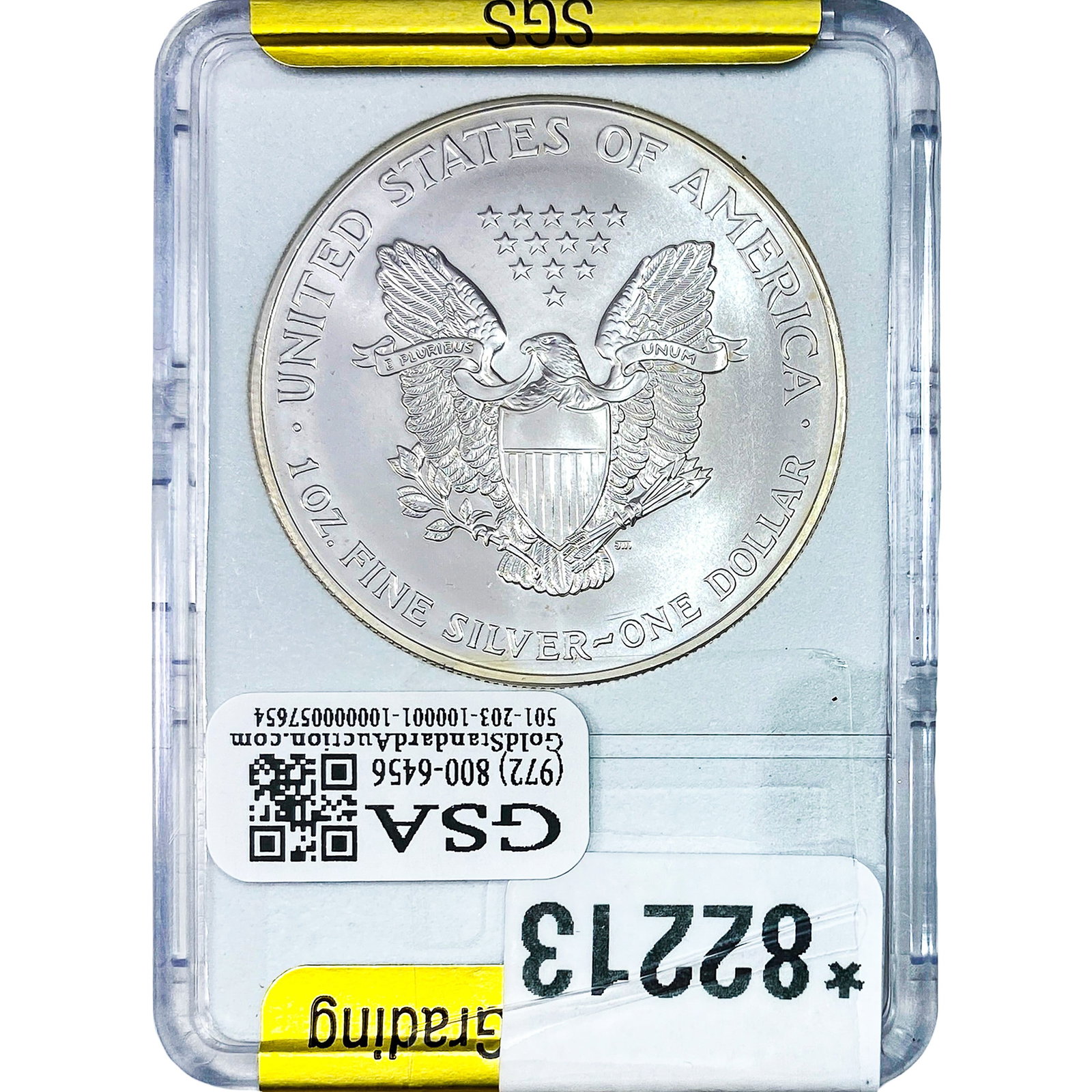 2000 Silver Eagle SGS MS70 - 2