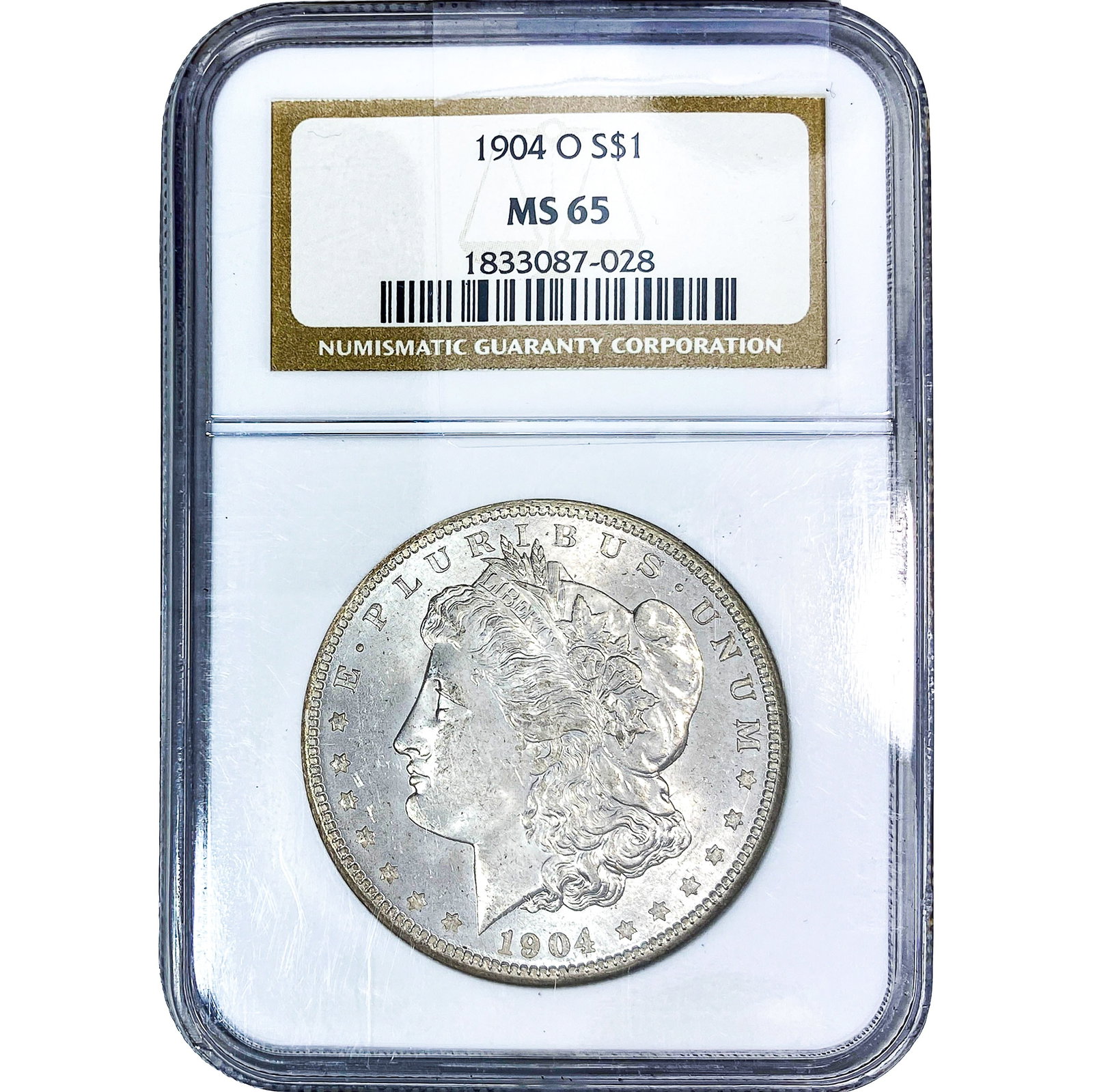 1904-O Morgan Silver Dollar NGC MS65: 1904-O Morgan Silver Dollar NGC MS65