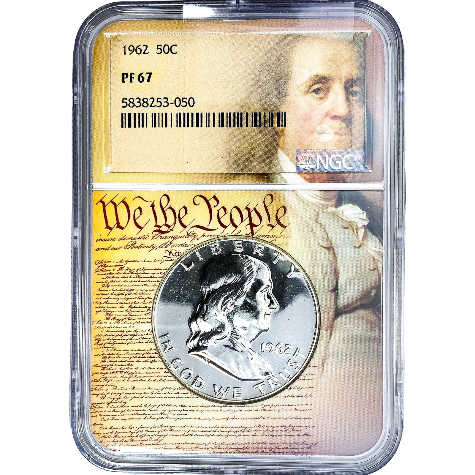 1962 Franklin Half Dollar NGC PF67: 1962 Franklin Half Dollar NGC PF67
