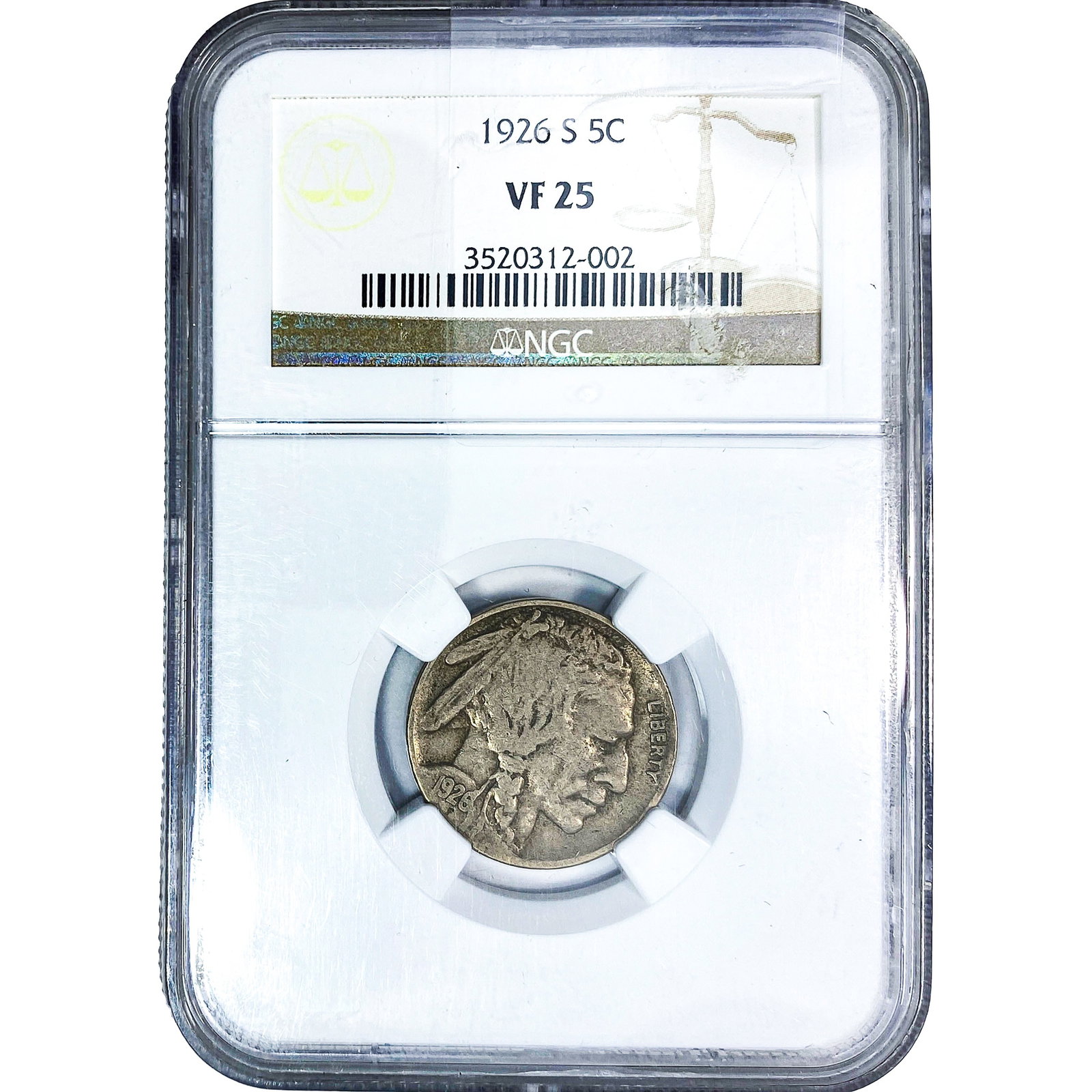 1926-S Buffalo Nickel NGC VF25 (1 of 2)