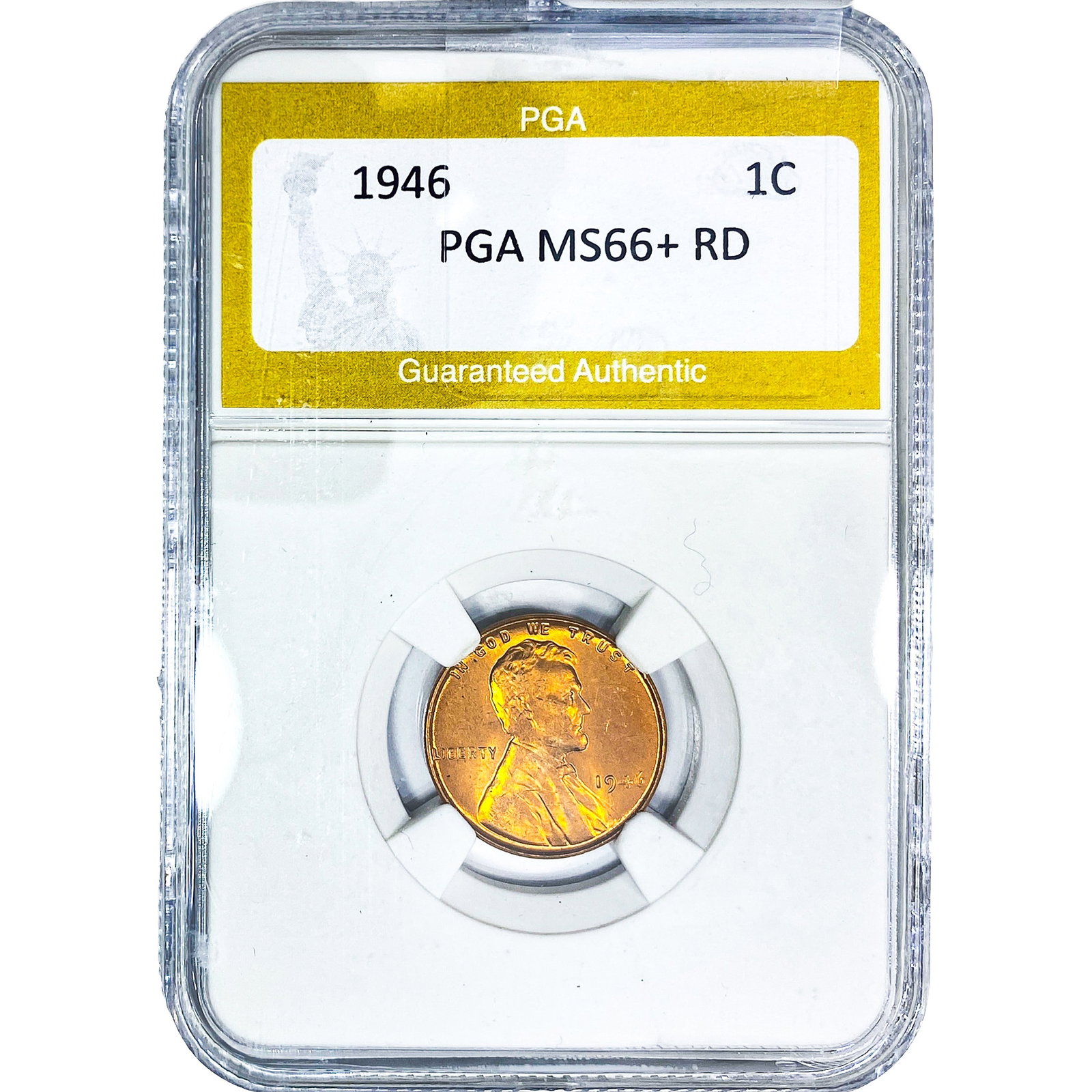 1946 Wheat Cent PGA MS66+ RD: 1946 Wheat Cent PGA MS66+ RD