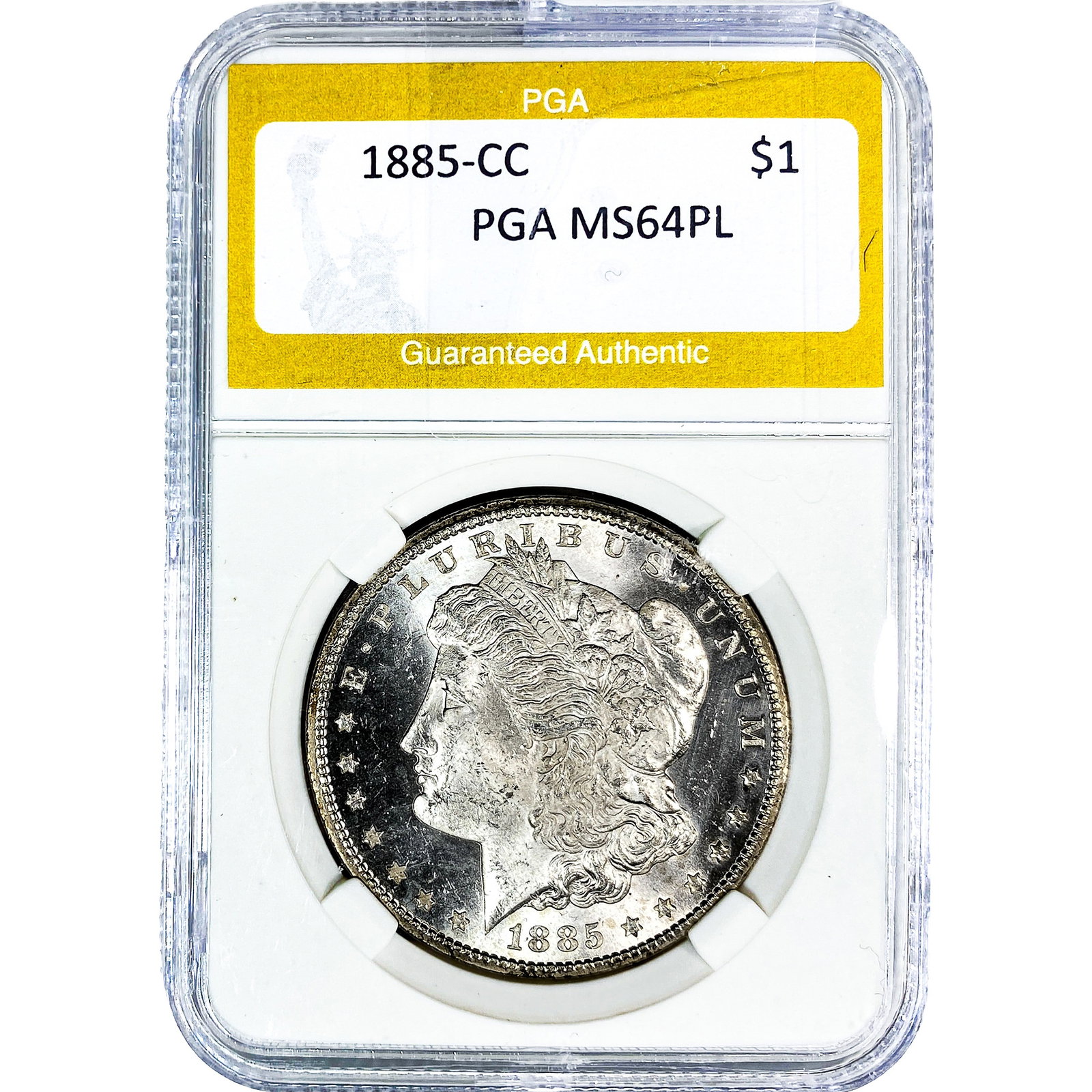 1885-CC Morgan Silver Dollar PGA MS64 PL (1 of 2)