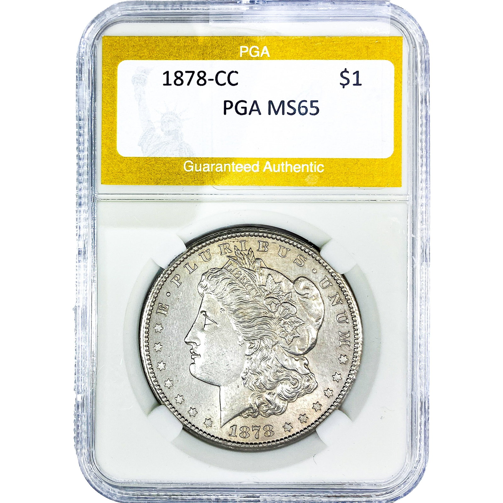 1921-S Morgan Silver Dollar PGA MS65: 1921-S Morgan Silver Dollar PGA MS65
