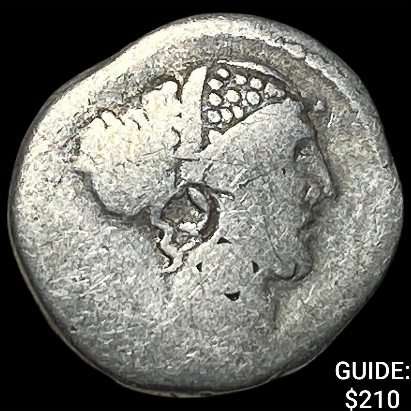 Roman Republic T. Carisius 46 BC Silver Denarius ABOUT UNCIRCULATED (1 of 2)