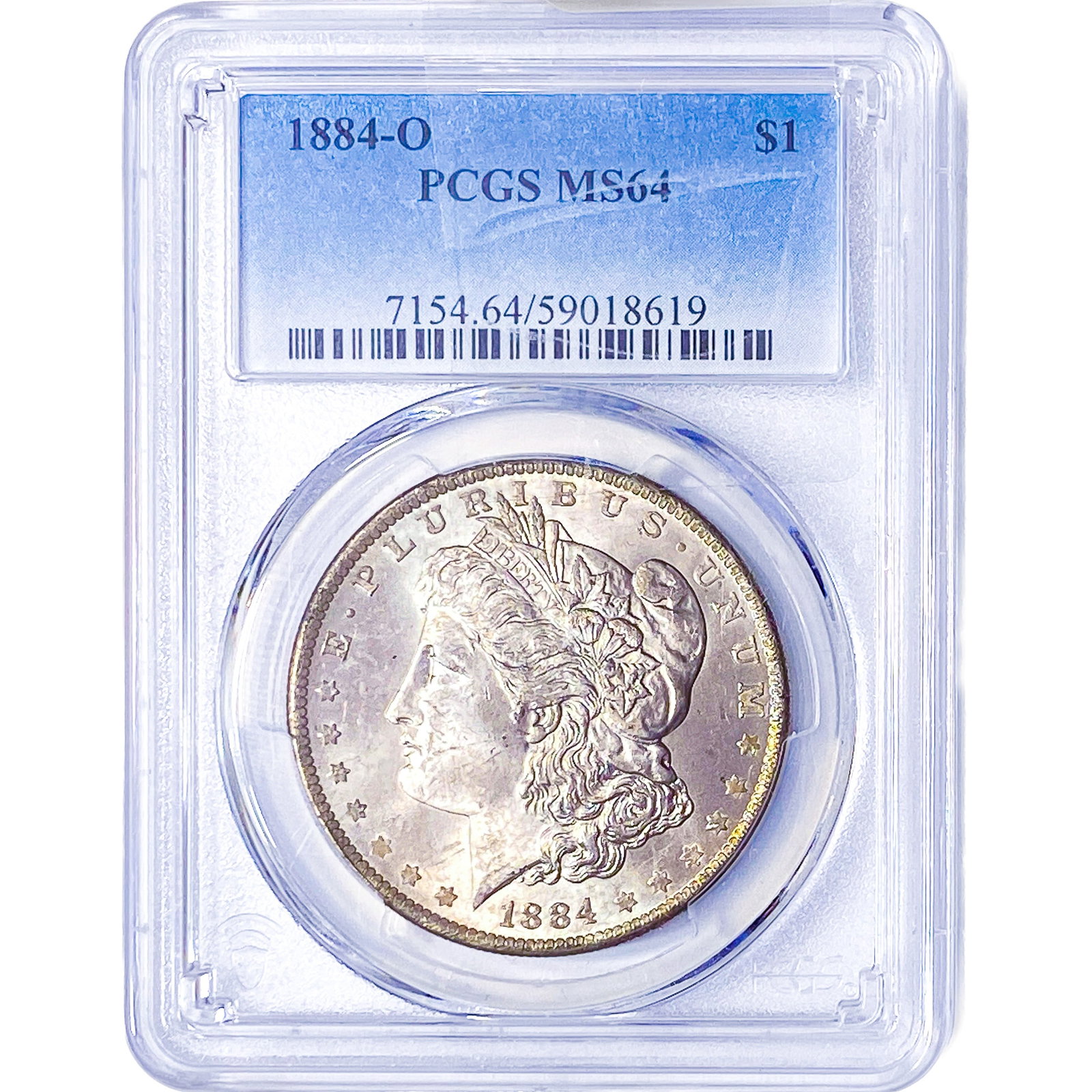 1884-O Morgan Silver Dollar PCGS MS64: 1884-O Morgan Silver Dollar PCGS MS64