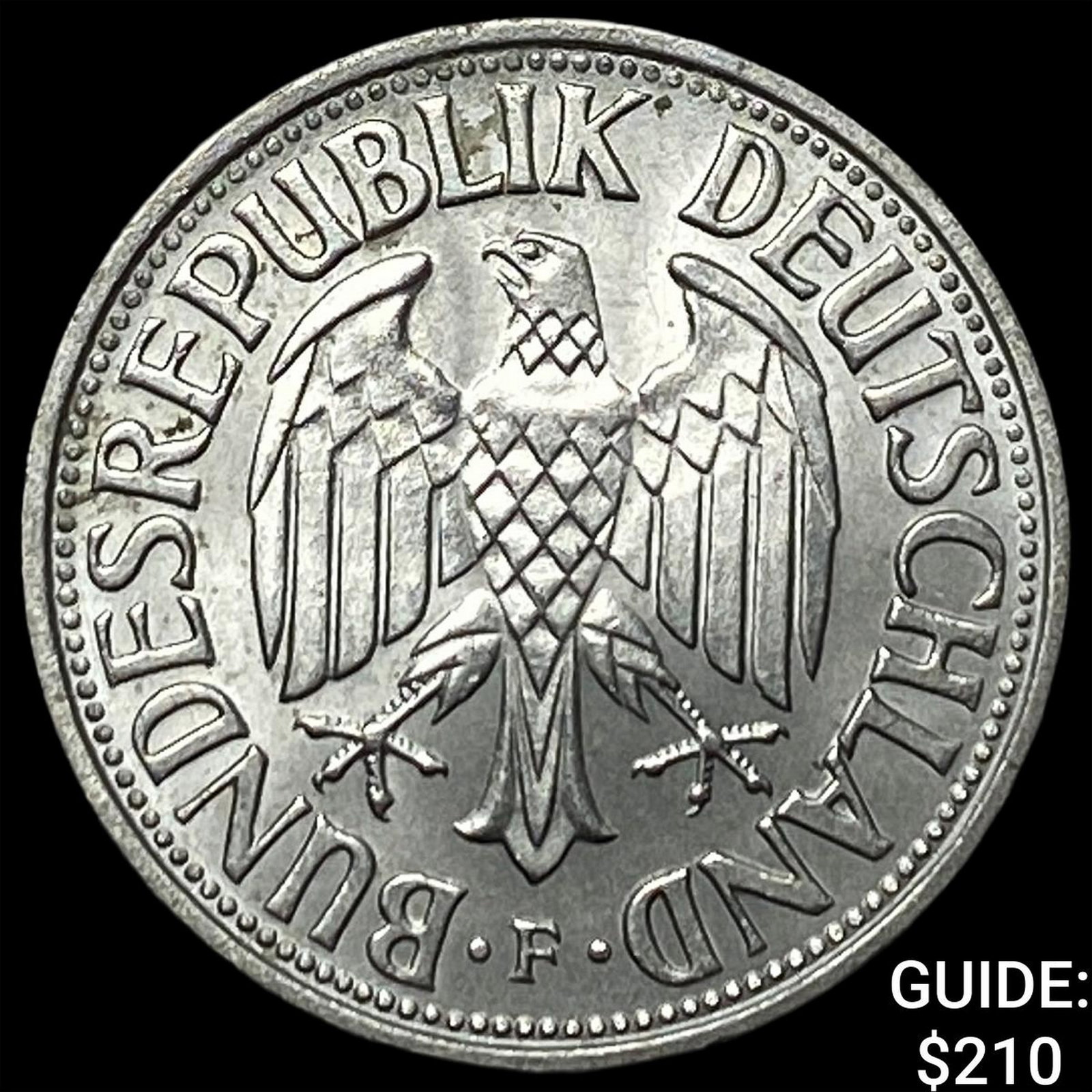 1963 German Nickel 1 Mark HIGH GRADE (1 of 2)