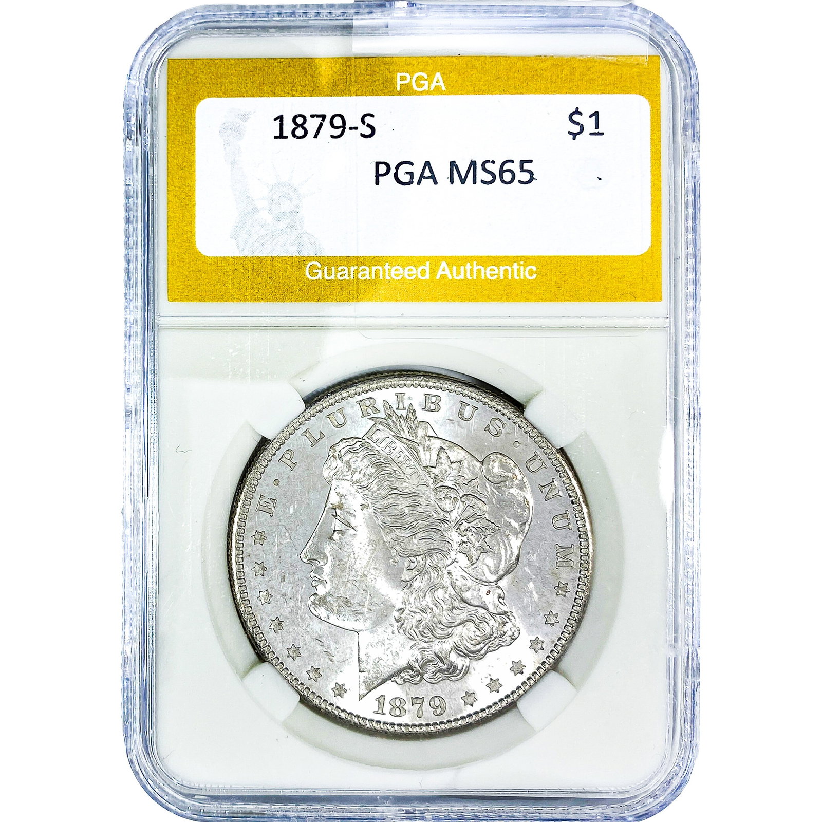 1879-S Morgan Silver Dollar PGA MS65 (1 of 2)
