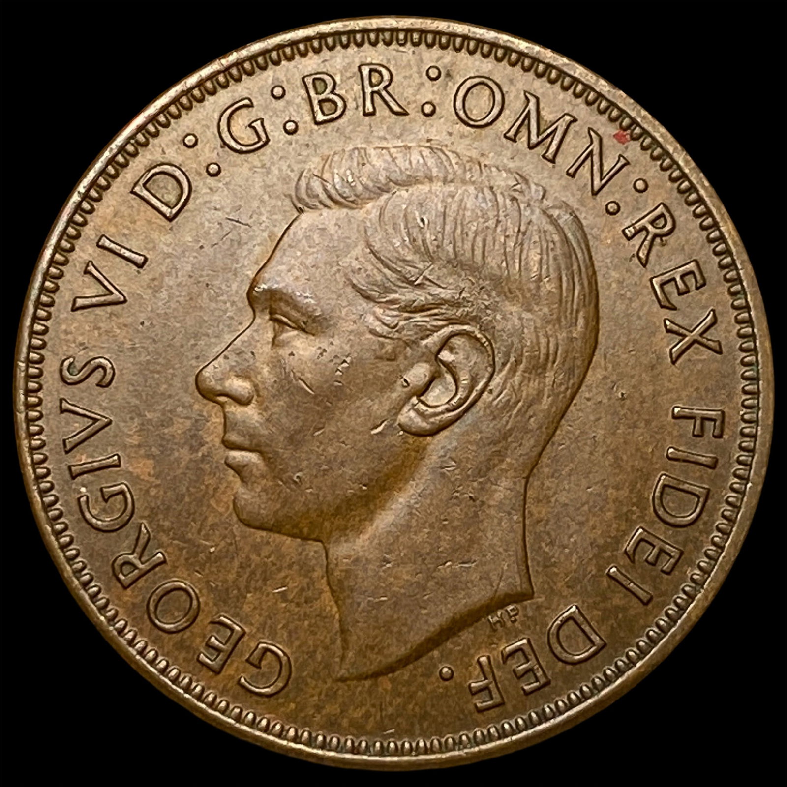 1950 Great Britain George VI Copper Penny GEM BU (1 of 2)