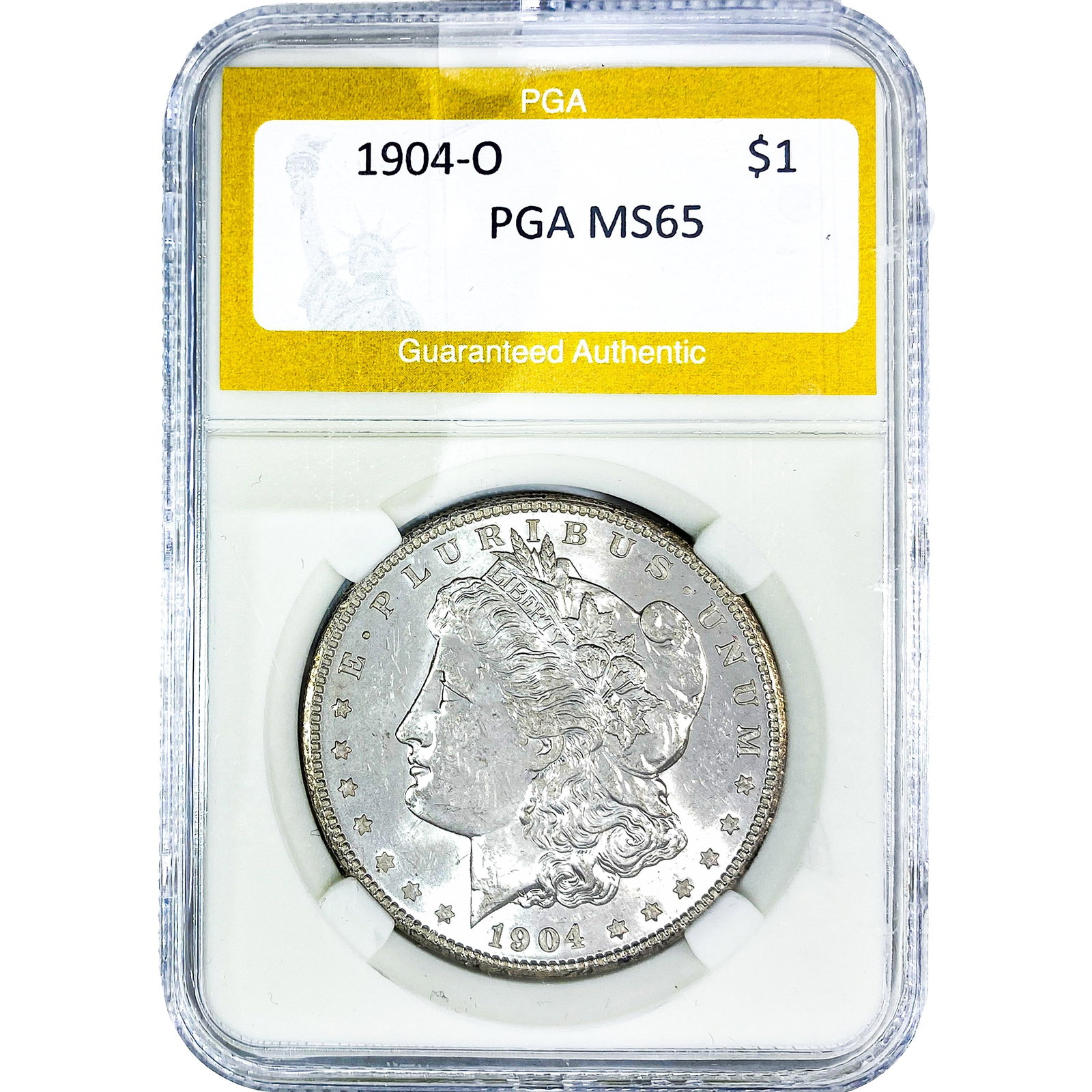 1904-O Morgan Silver Dollar PGA MS65: 1904-O Morgan Silver Dollar PGA MS65