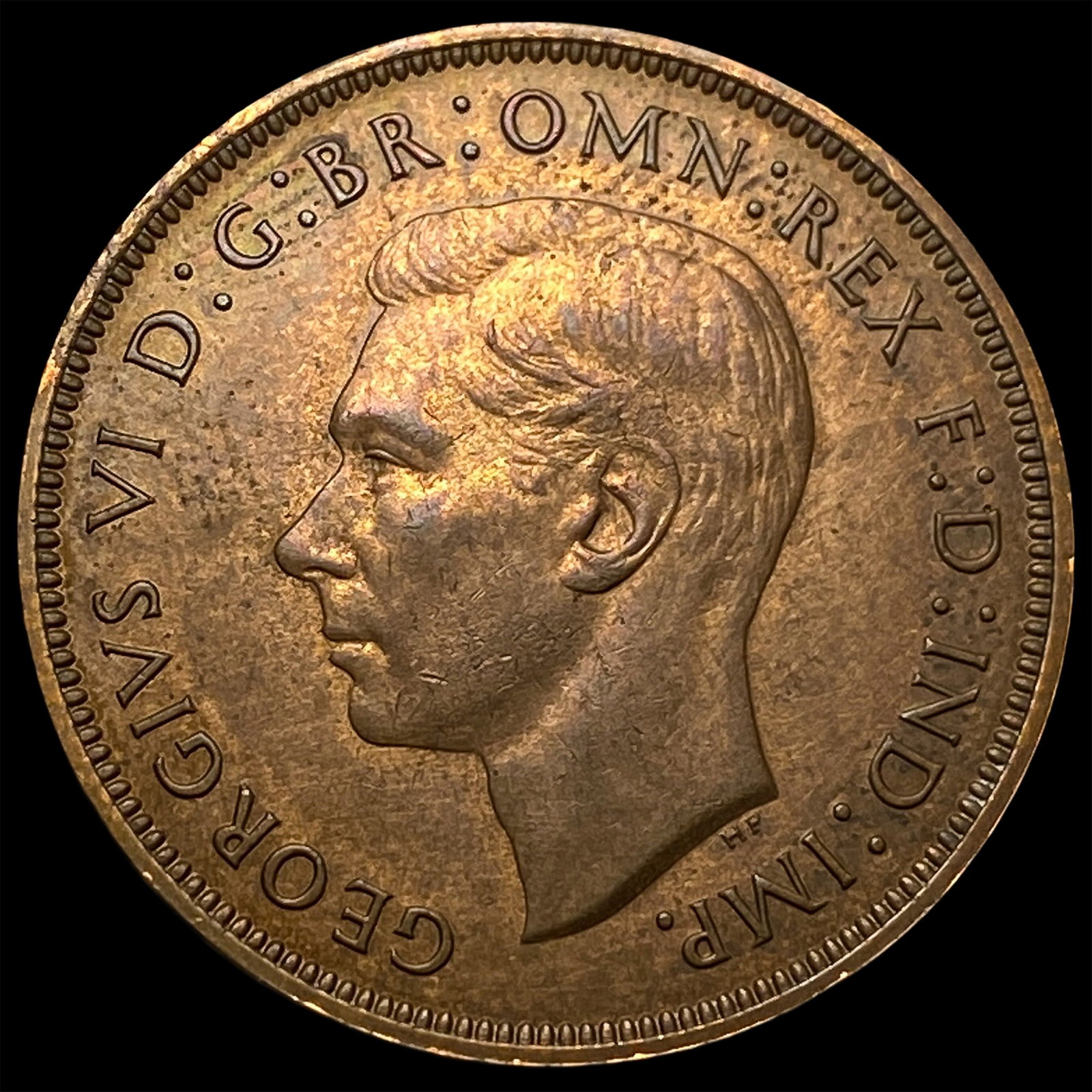 1945 Great Britain George VI Copper Penny CHOICE AU (1 of 2)