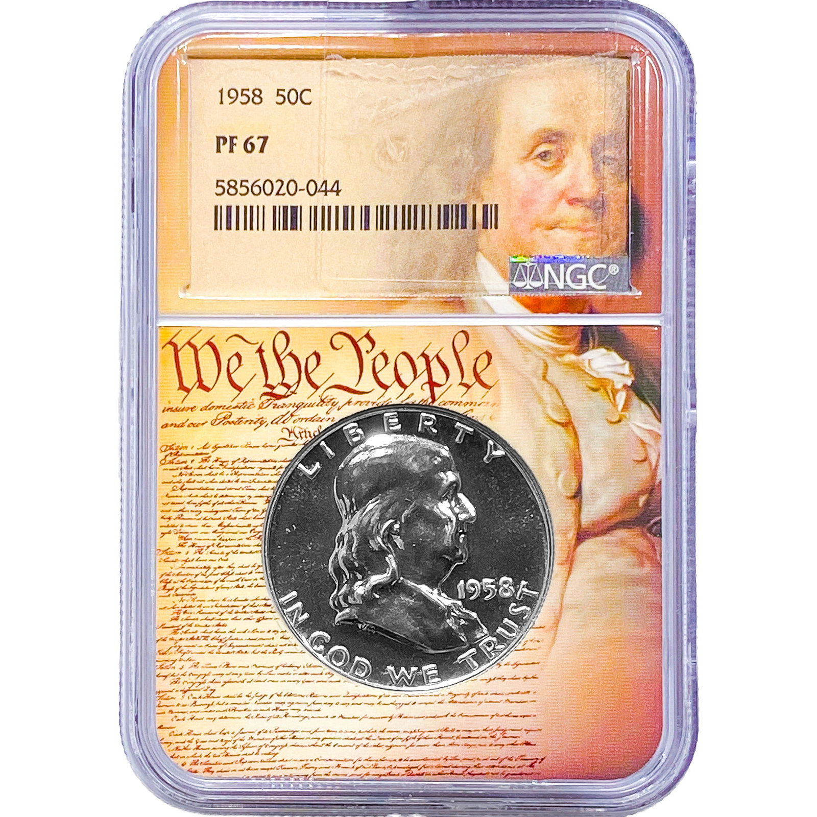 1958 Franklin Half Dollar NGC PF67 (1 of 2)