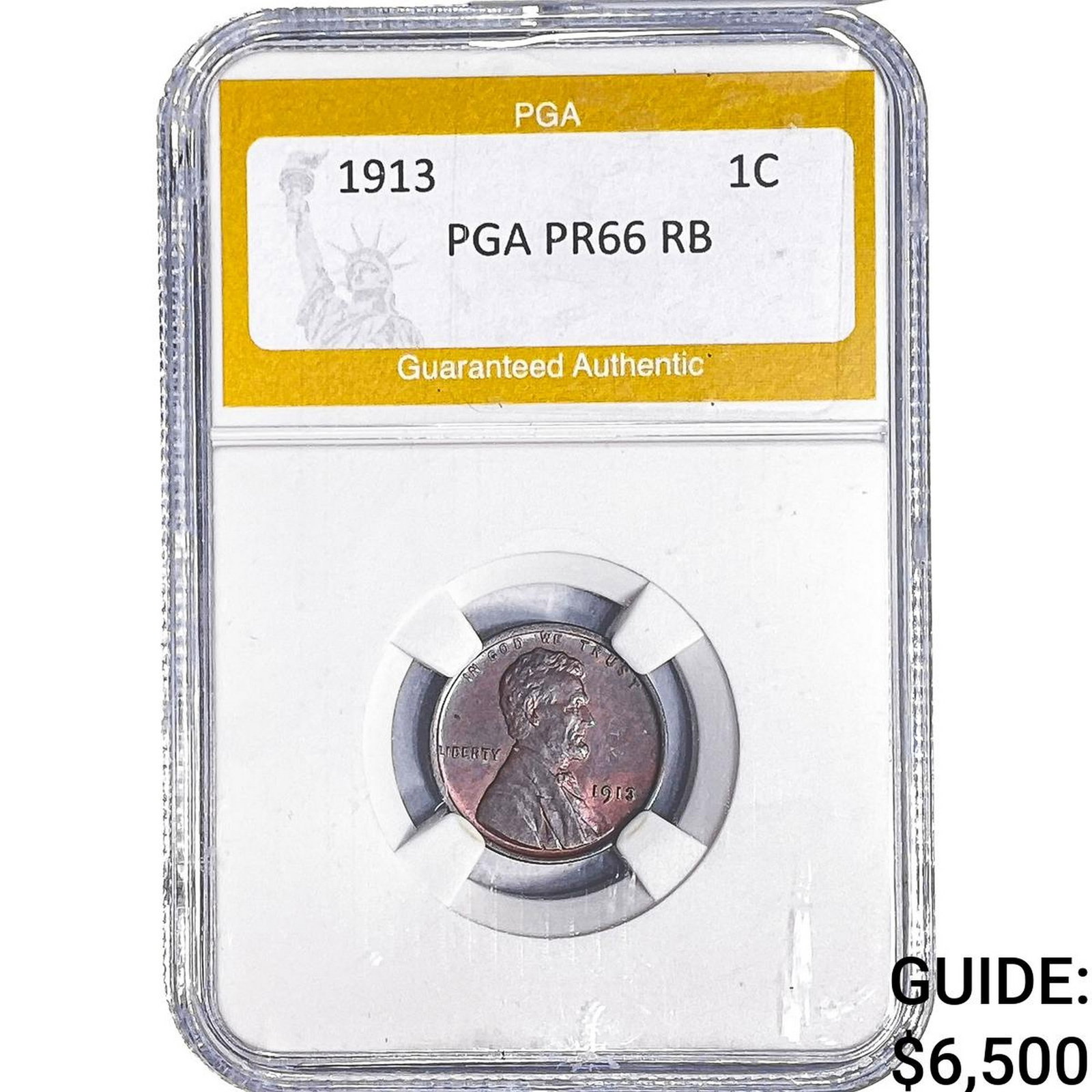 1913 Wheat Cent PGA PR66 RB: 1913 Wheat Cent PGA PR66 RB