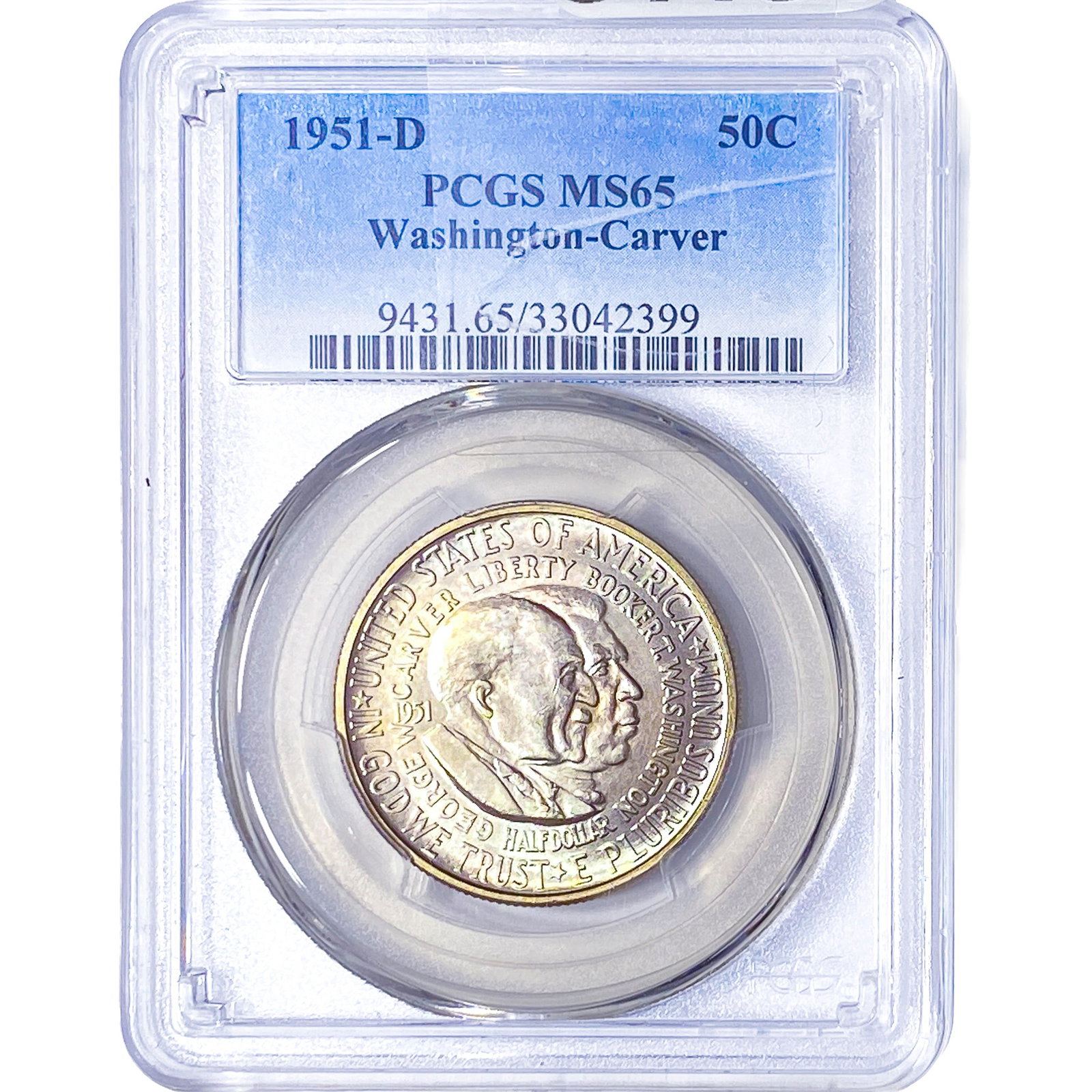 1951-D Washington Carver Half Dollar PCGS MS65 (1 of 2)