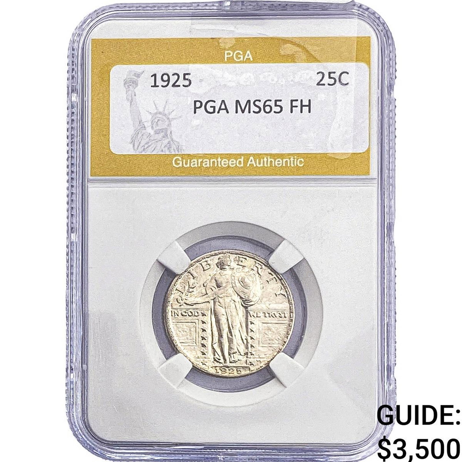 1925 Standing Liberty Quarter PGA MS65 FH (1 of 2)