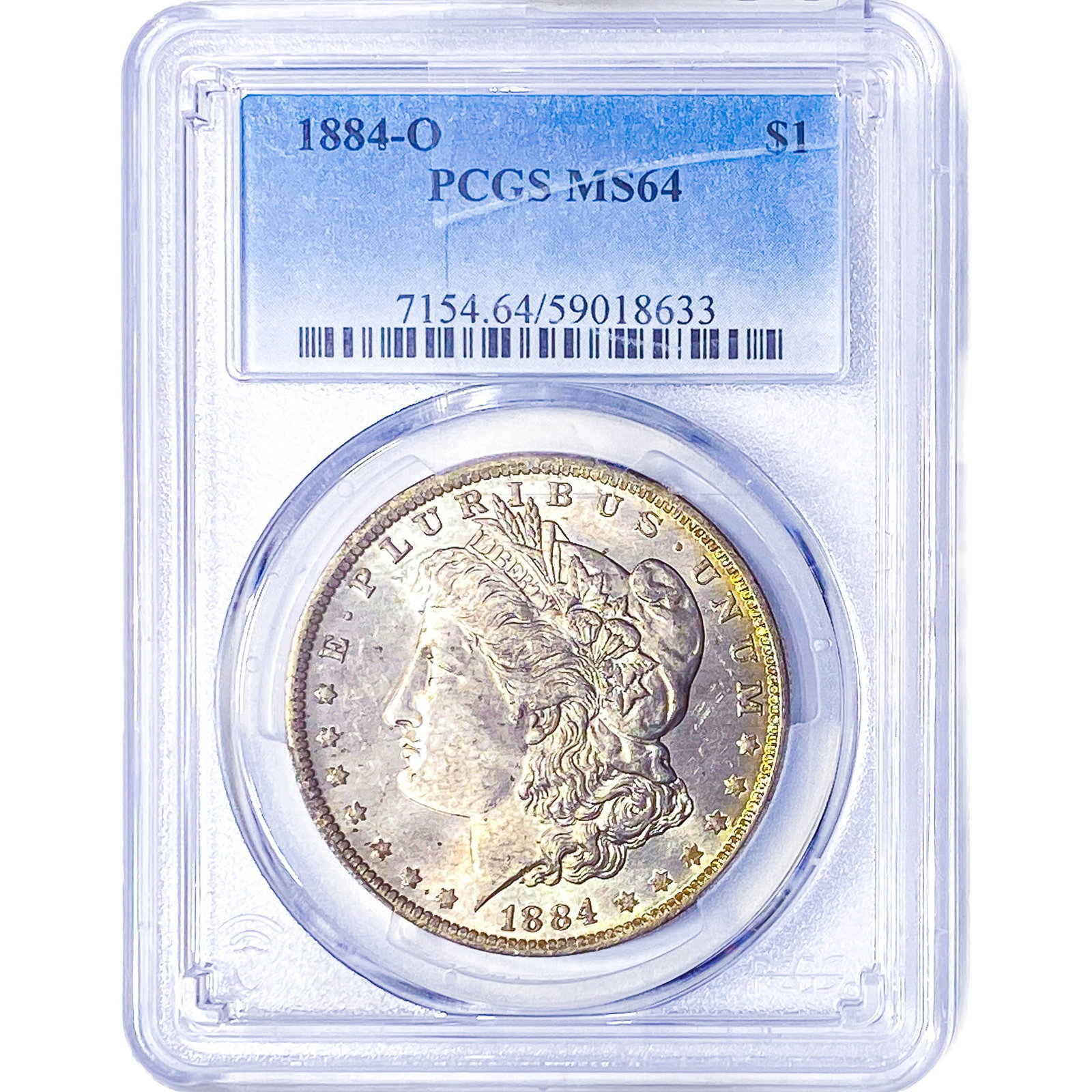 1884-O Morgan Silver Dollar PCGS MS64: 1884-O Morgan Silver Dollar PCGS MS64