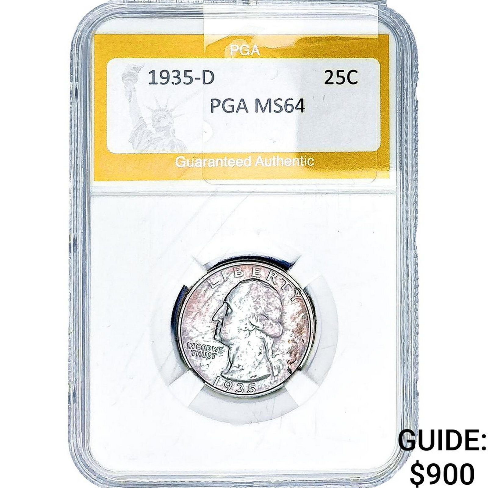 1935-D Washington Silver Quarter PGA MS64 (1 of 2)