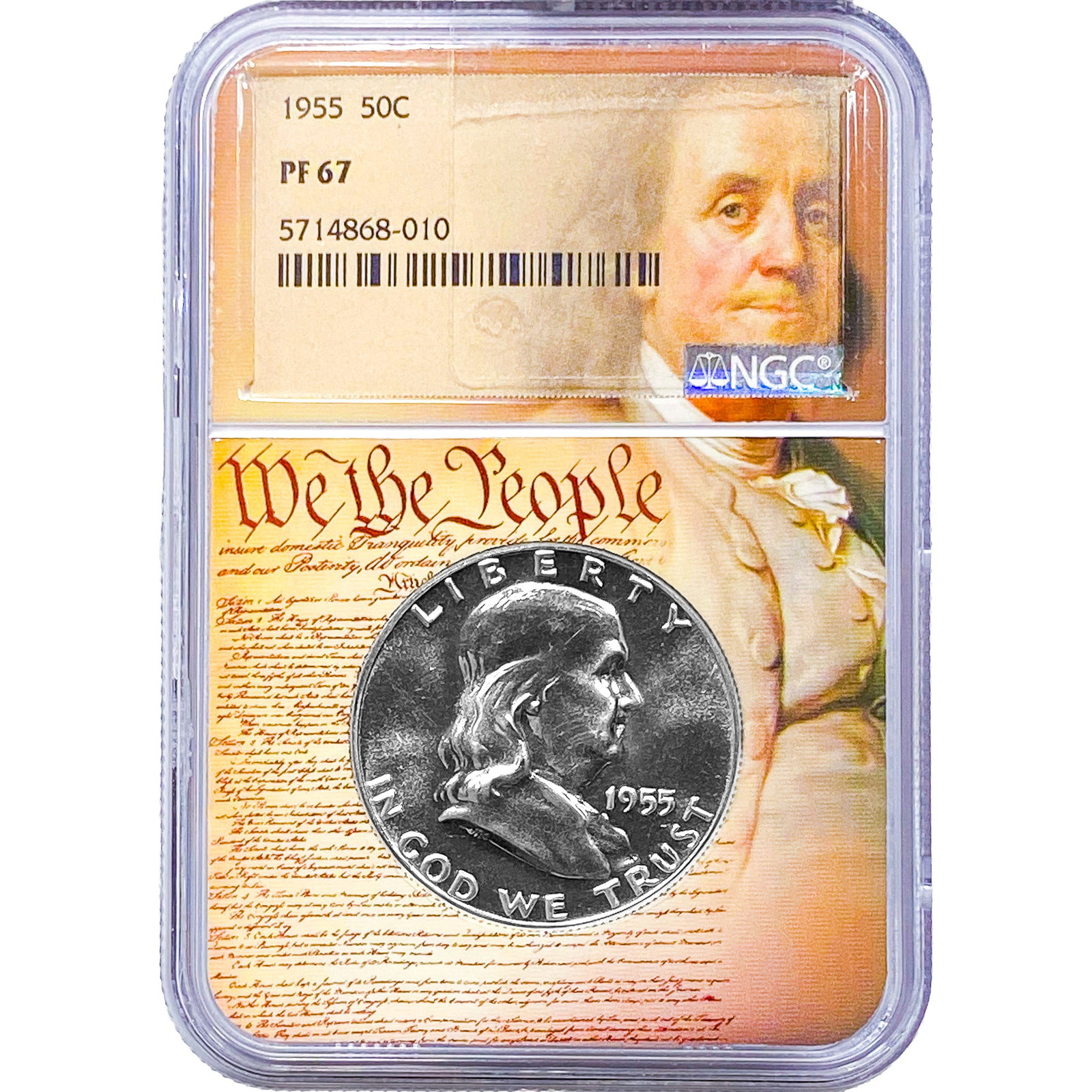 1955 Franklin Half Dollar NGC PF67 (1 of 2)