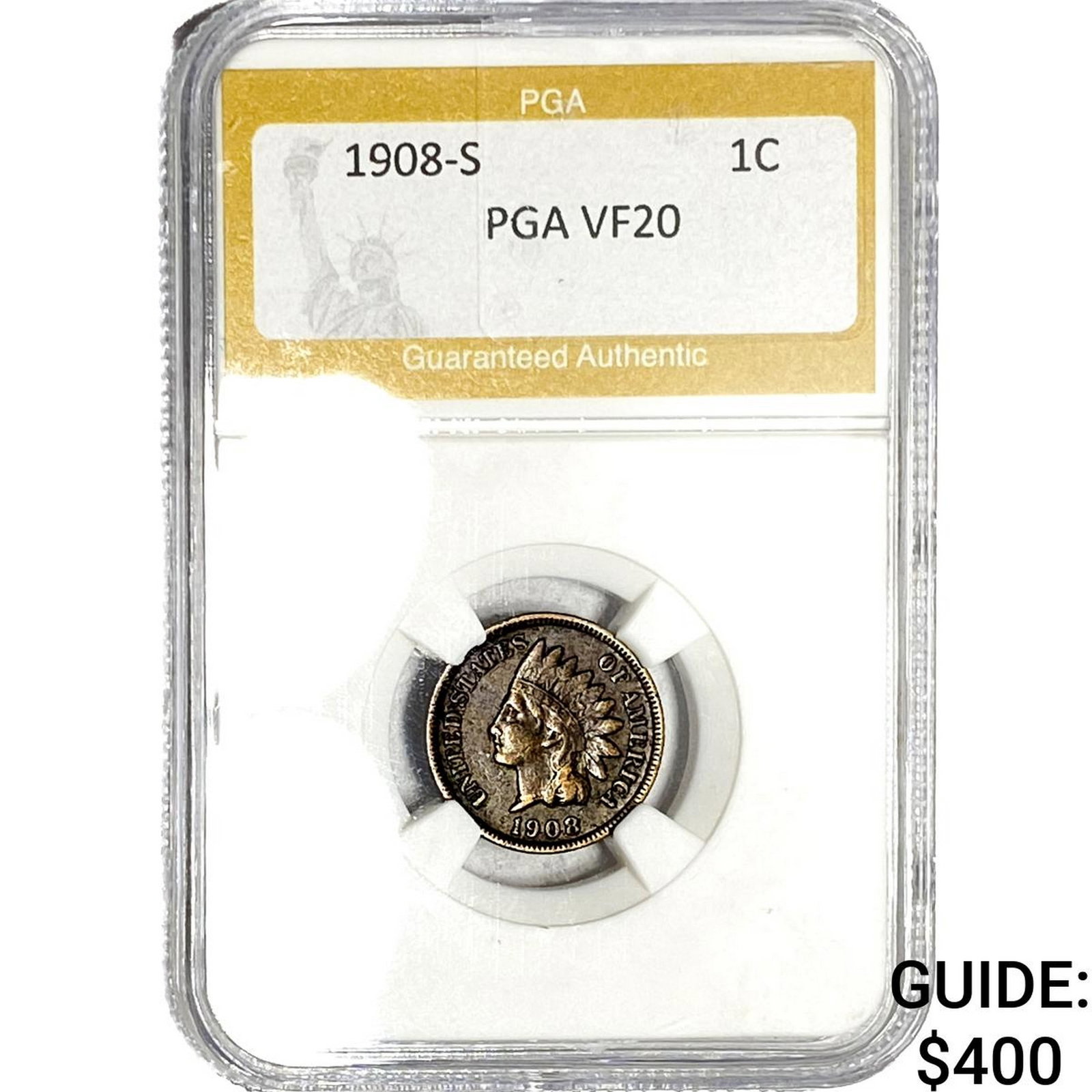 1908 Indian Head Cent PGA VF20 (1 of 2)